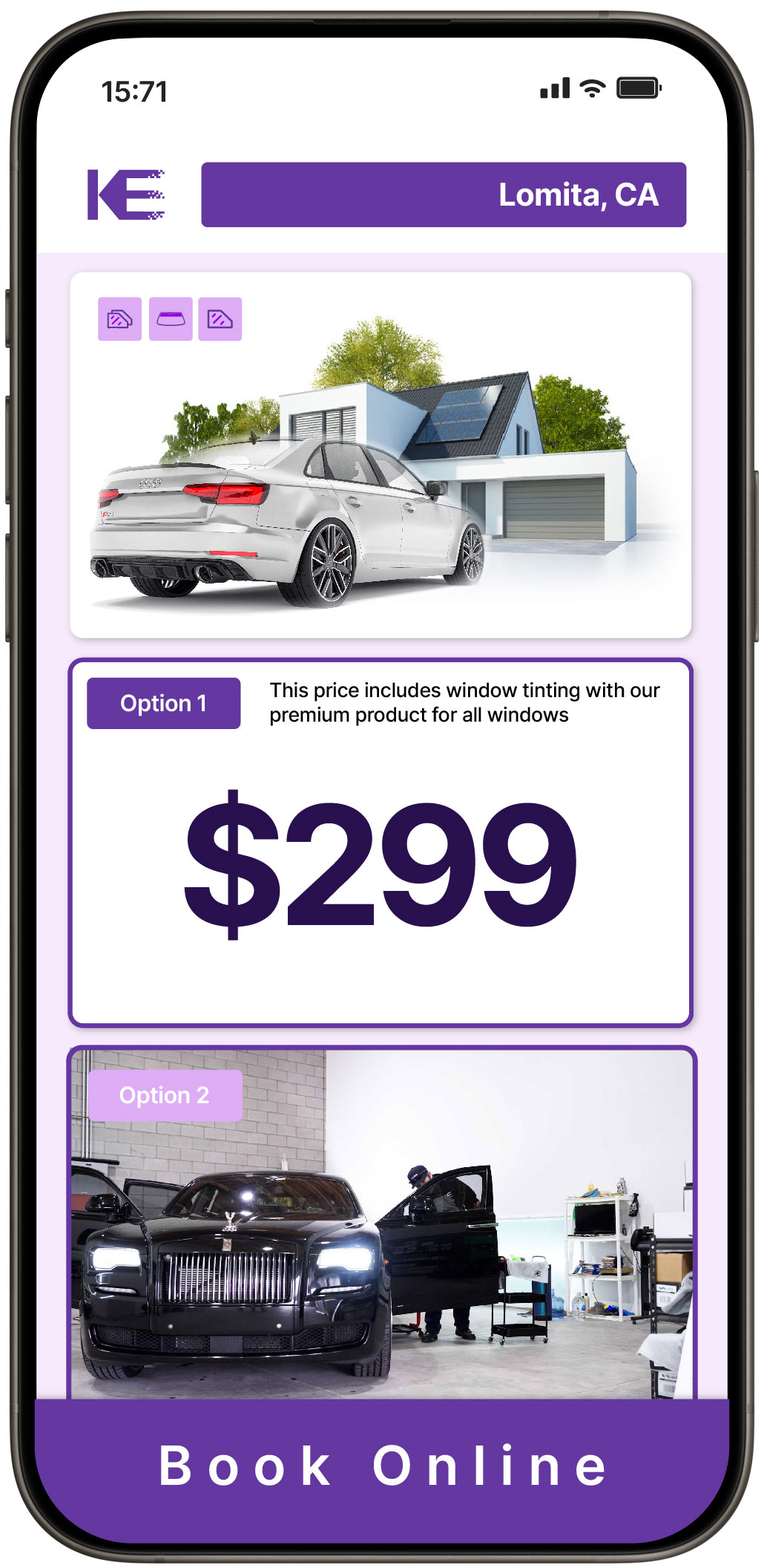View Competitive Tesla Window Tinting Costs in Montclair, California