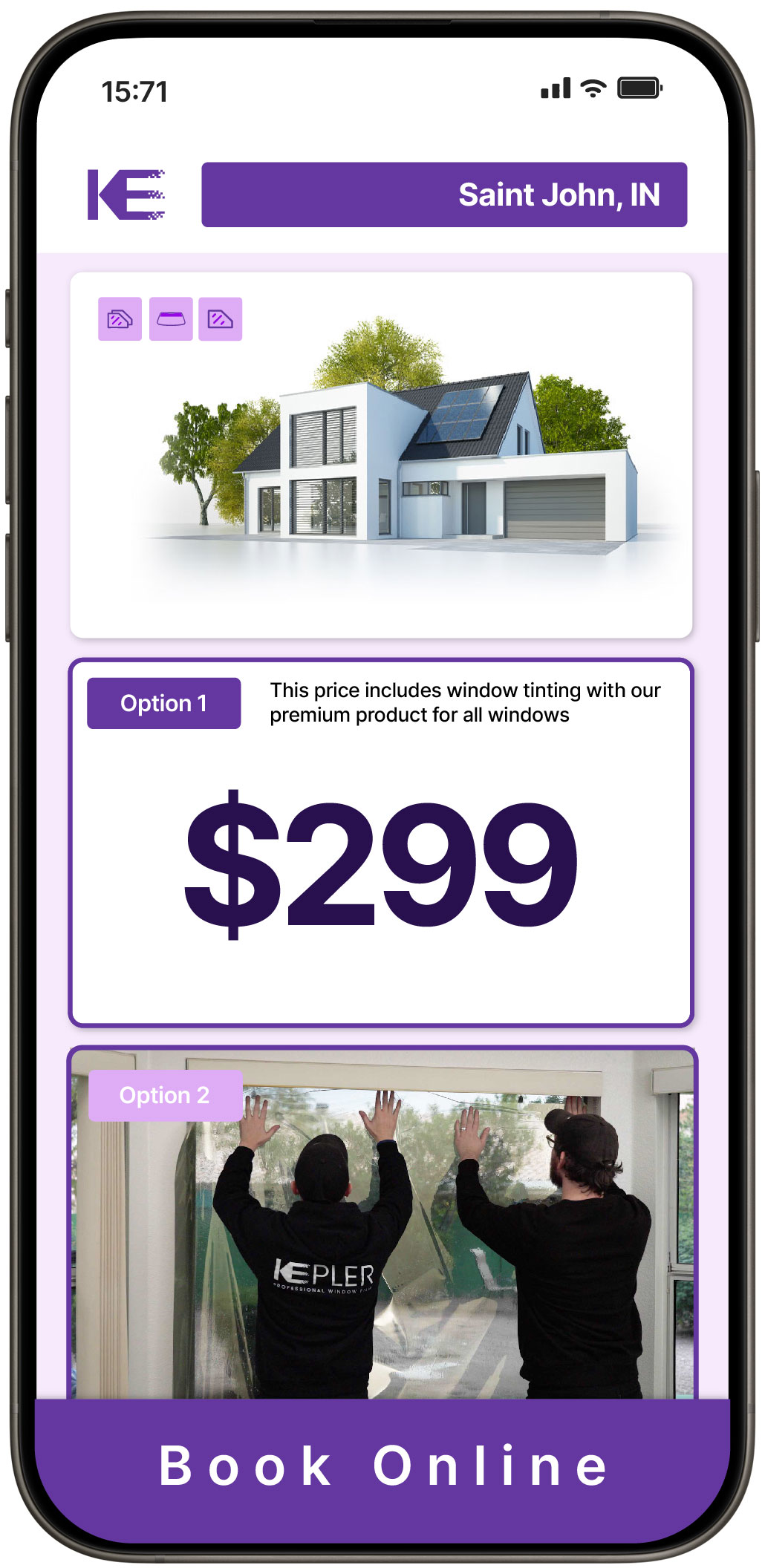 View Competitive Home Window Tinting Prices in Saint John, Indiana