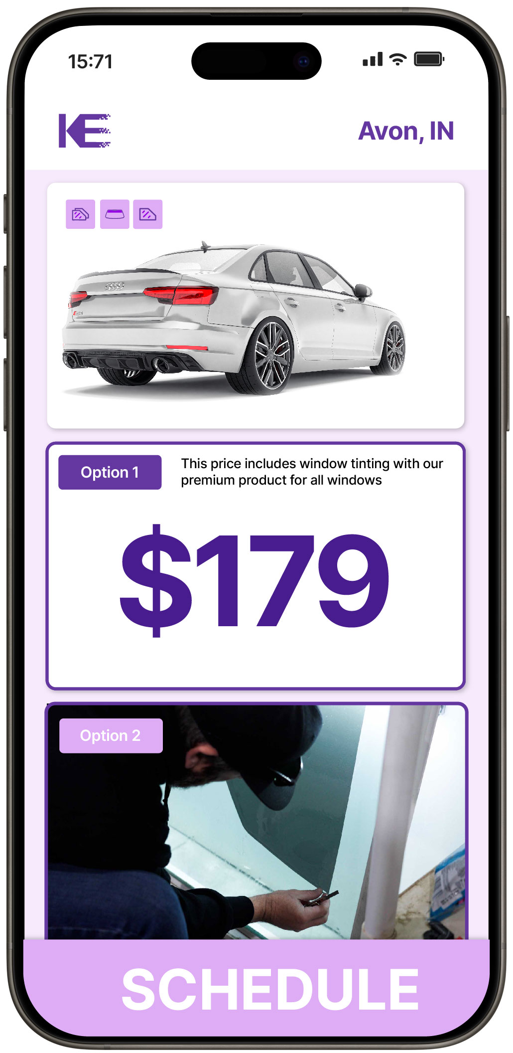 View Competitive Car Window Tinting Costs in Avon, Indiana
