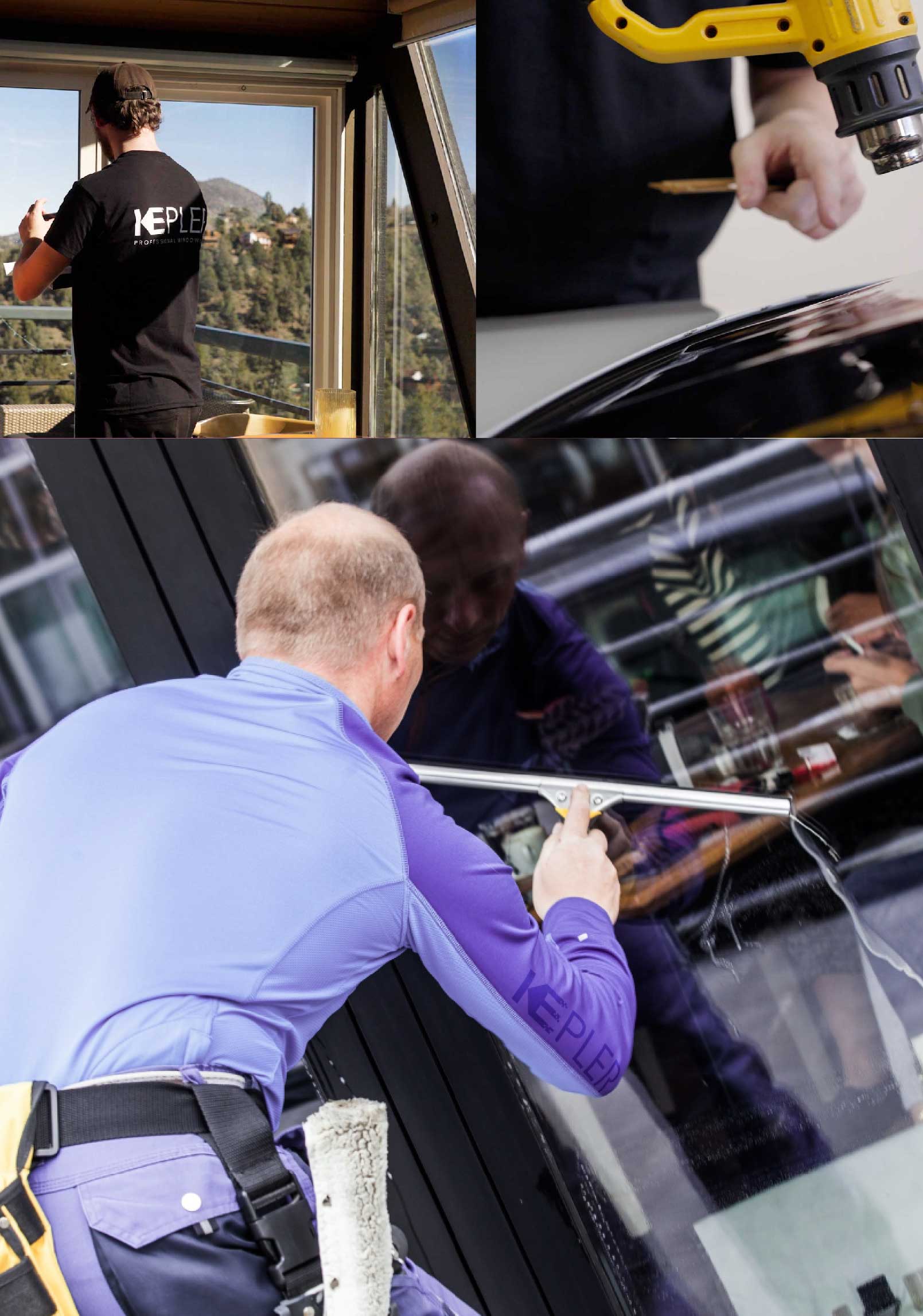 Kepler Expert Applying Anti-Graffiti Window Film to a Hattiesburg Shop Front