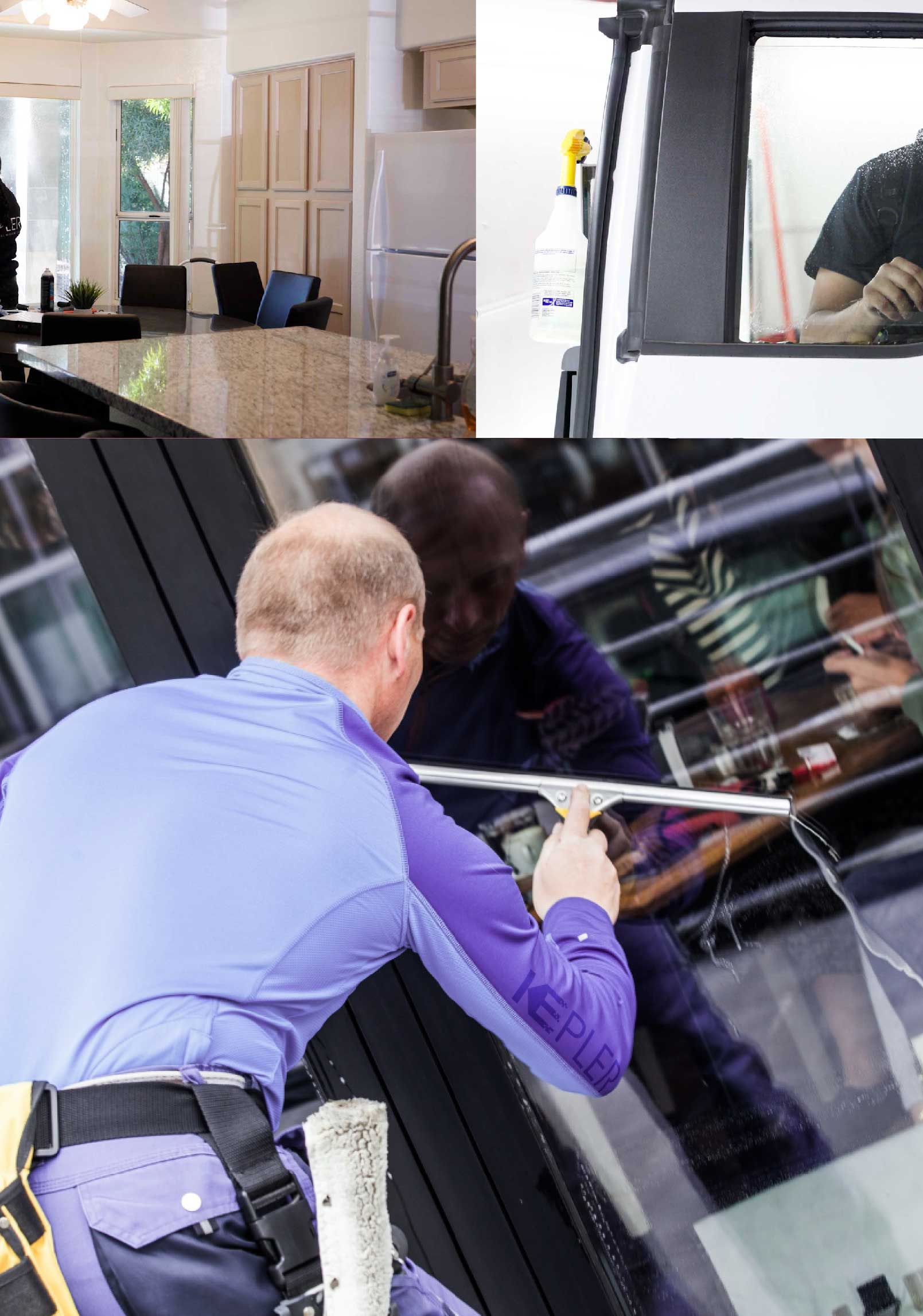 Kepler Professional Applying Anti-Graffiti Window Film to a South Gate Shop Front