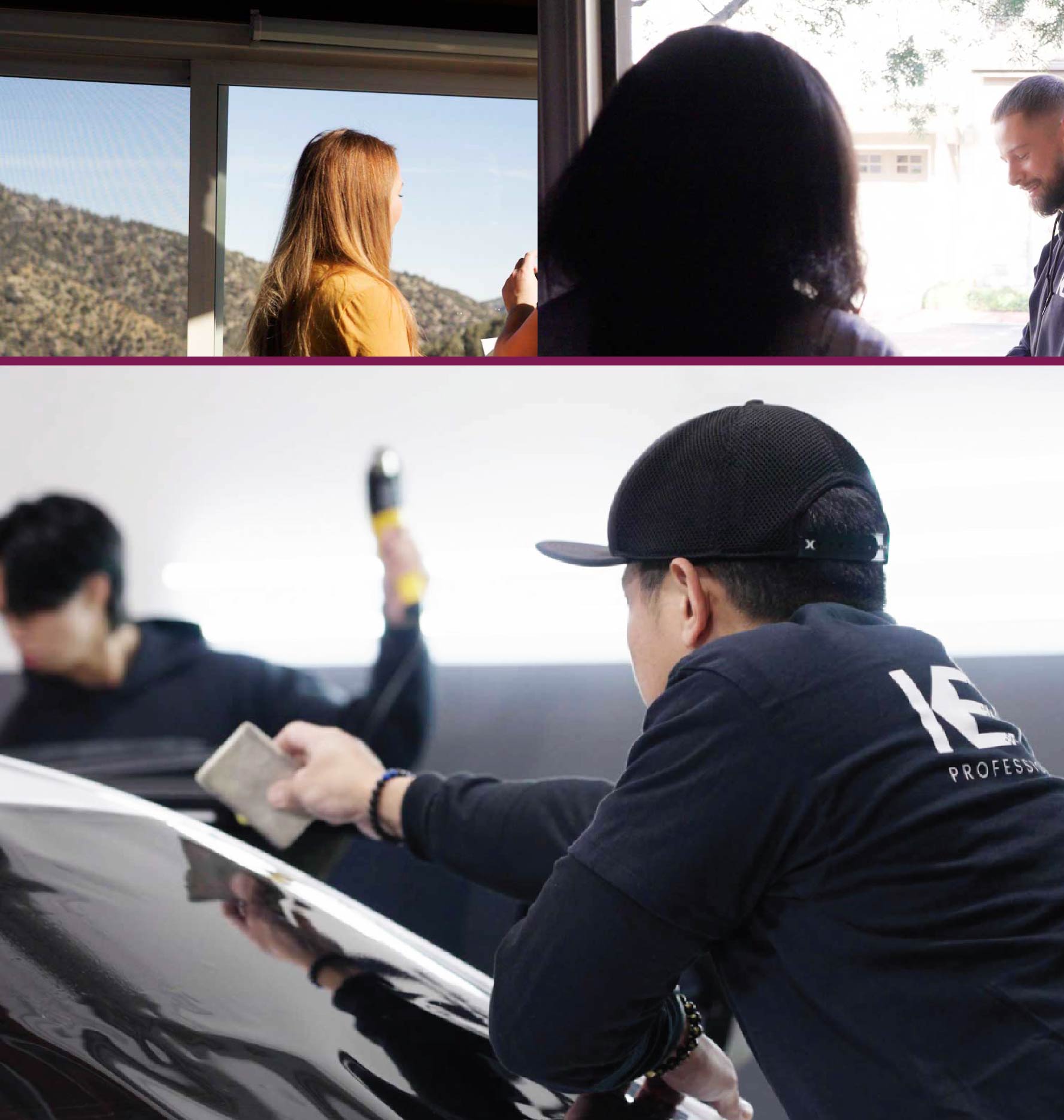 Car Window Tinting Specialists at Work in New Mexico