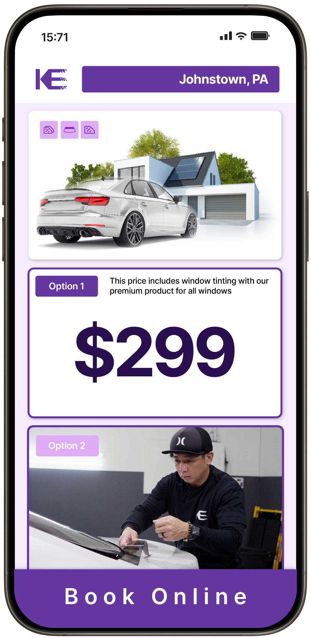 View Competitive Tesla Window Tinting Rates in York, Pennsylvania