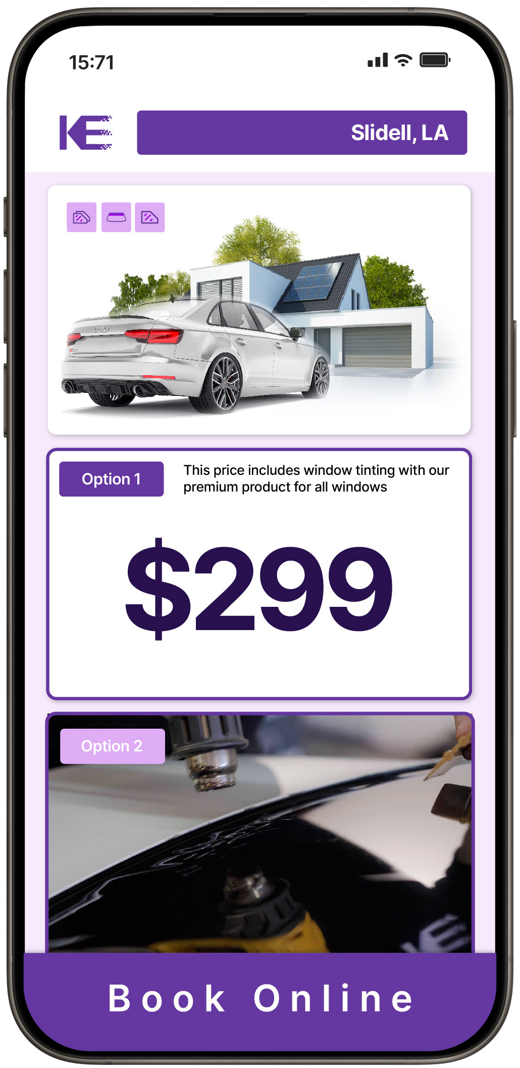 View Competitive Tesla Window Tinting Rates in Natchitoches, Louisiana