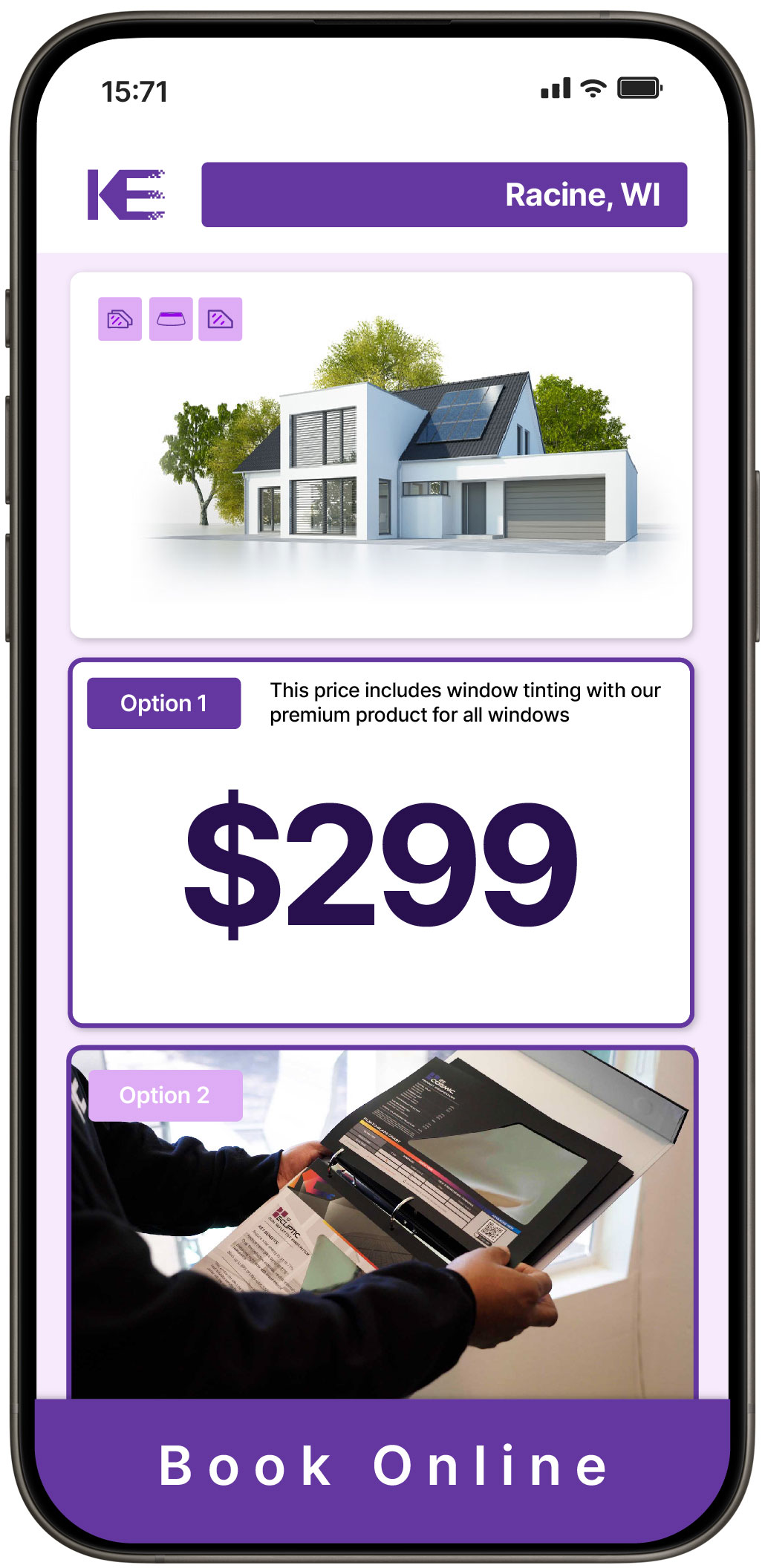 View Competitive Home Window Tinting Rates in Racine, Wisconsin