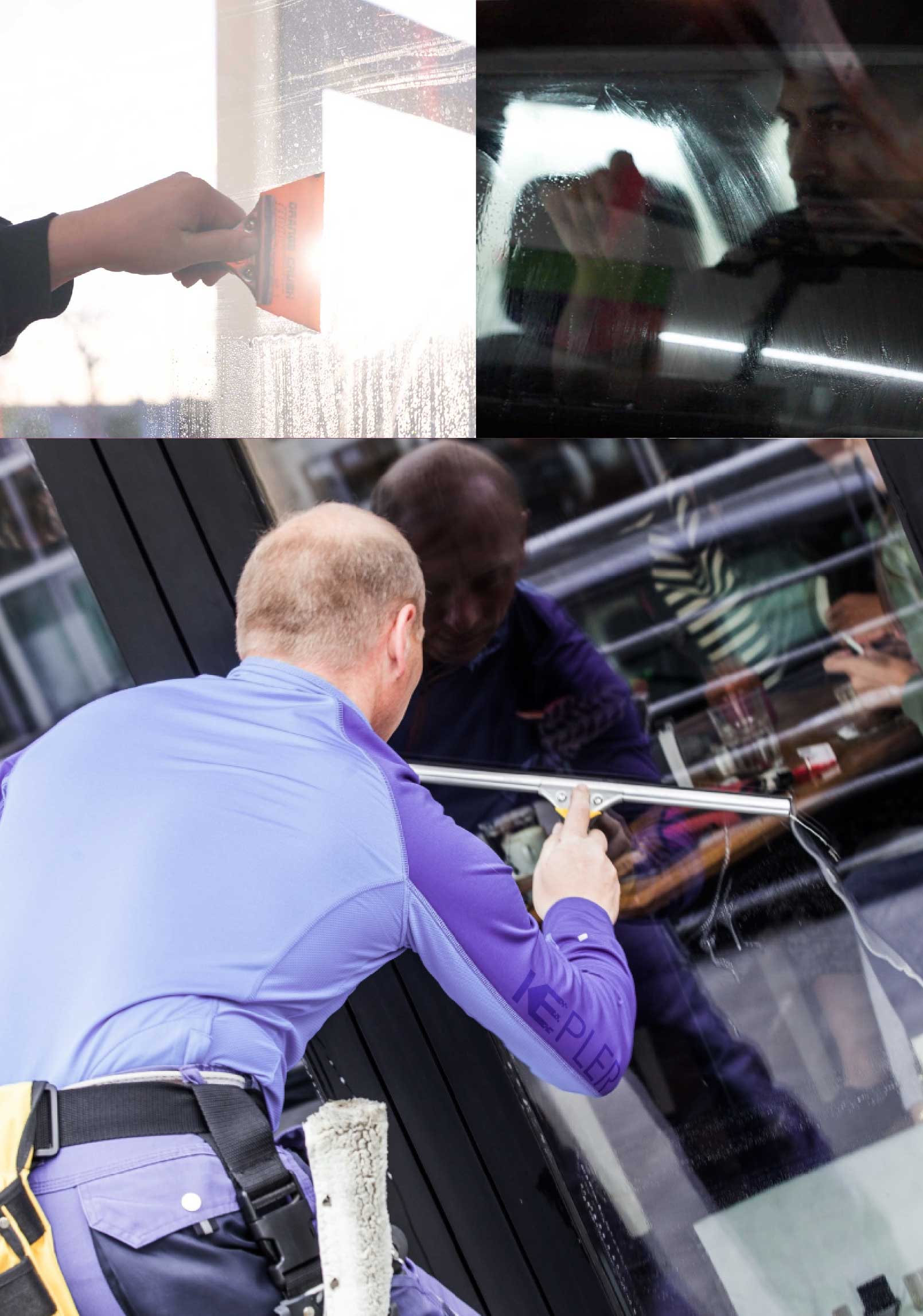 Kepler Expert Applying Anti-Graffiti Window Film to a Allison Park Shop Front