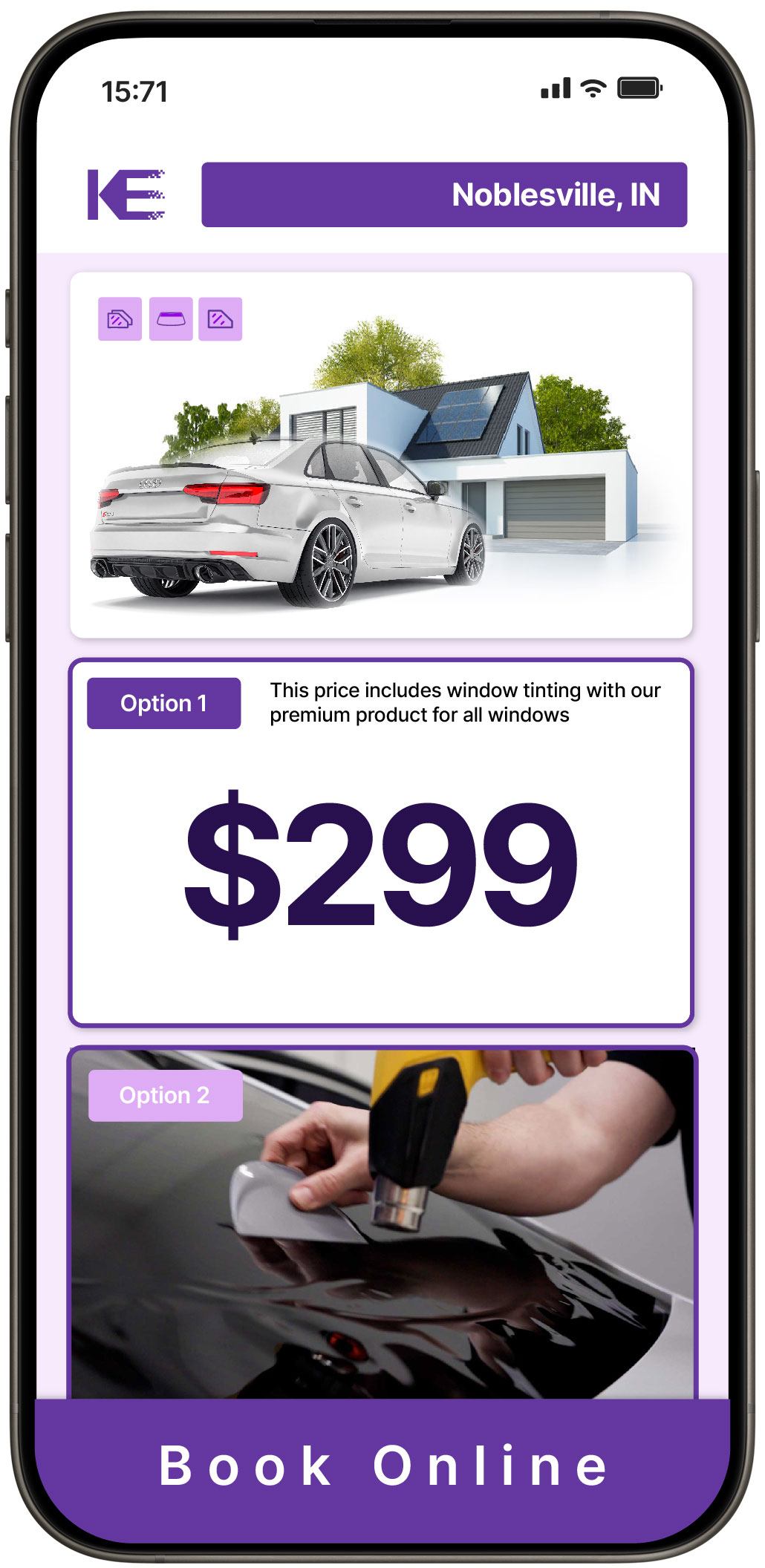 View Competitive Tesla Window Tinting Prices in Lebanon, Indiana