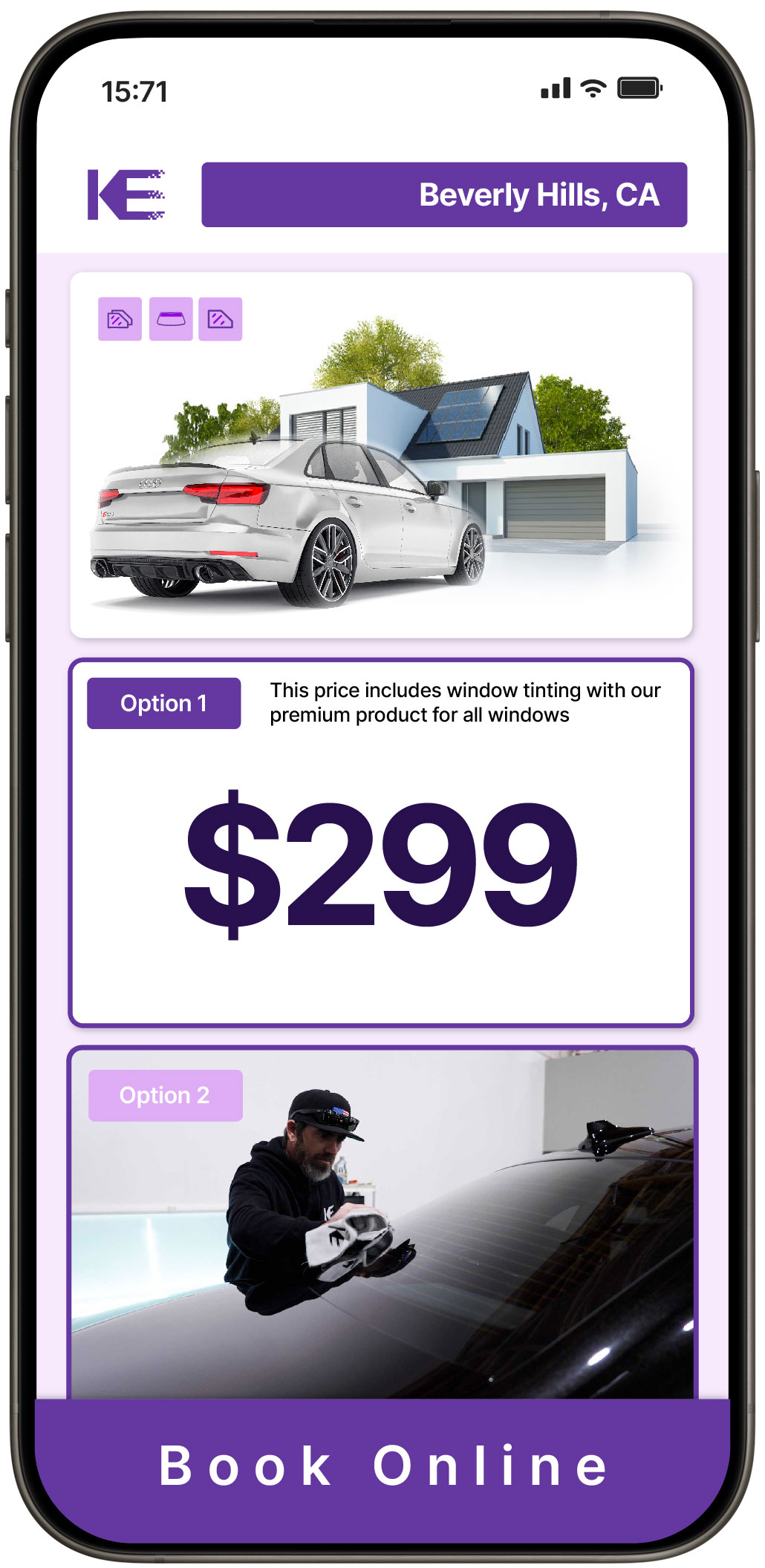 View Competitive Tesla Window Tinting Costs in Lawndale, California