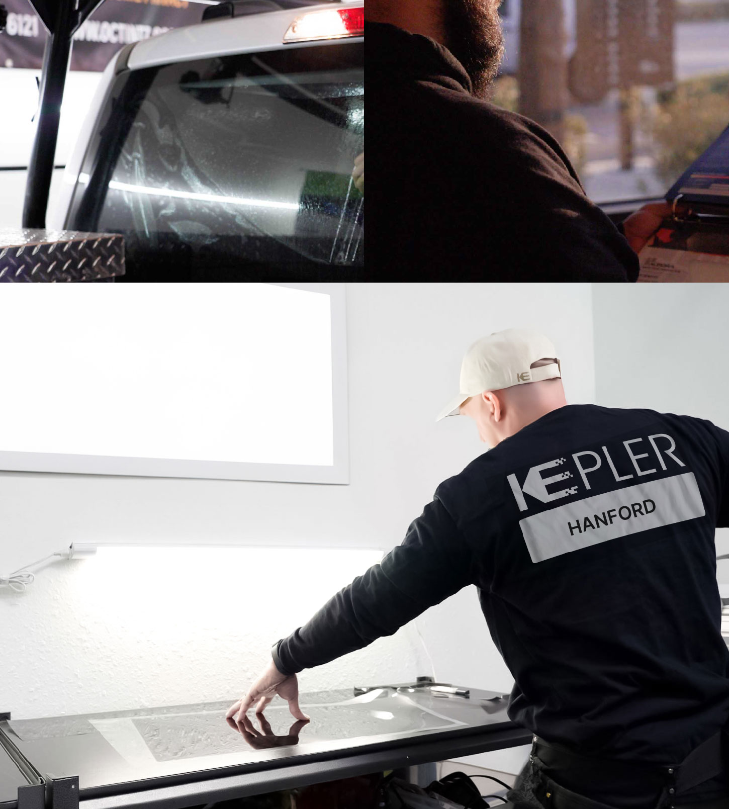 Window Tinting Specialist Cutting Film in Hanford, California