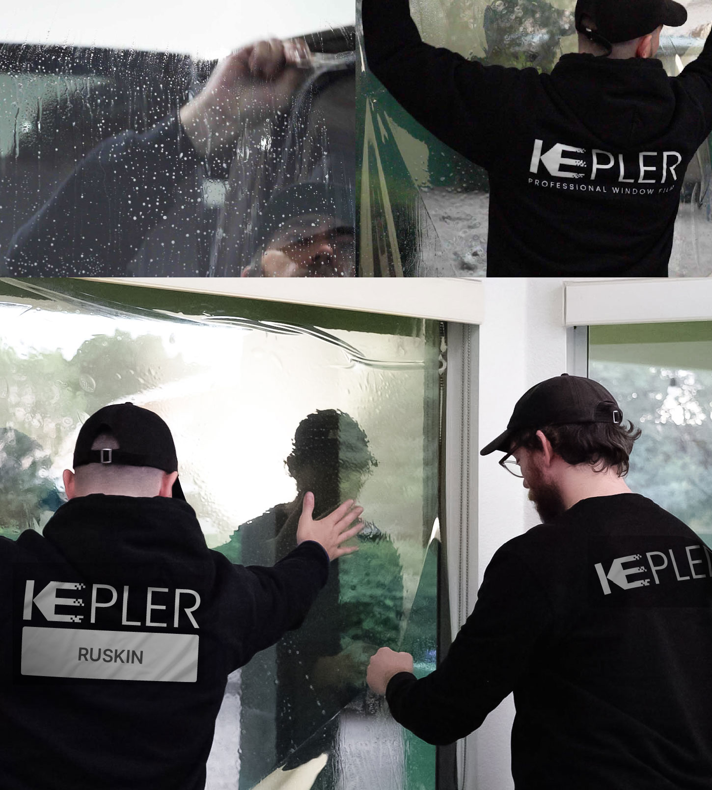 Kepler Technician Fitting Advanced Window Tint to Home in Ruskin