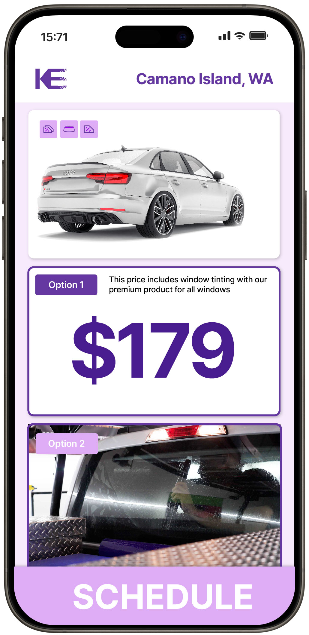 View Competitive Car Window Tinting Costs in Camano Island, Washington