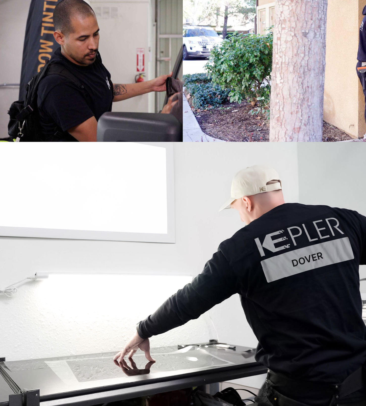 Window Tinting Specialist Cutting Film in Dover, New Hampshire