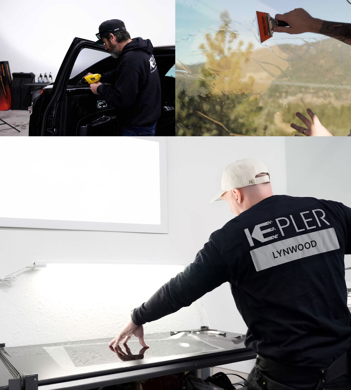 Window Tinting Specialist Cutting Film in Lynwood, California