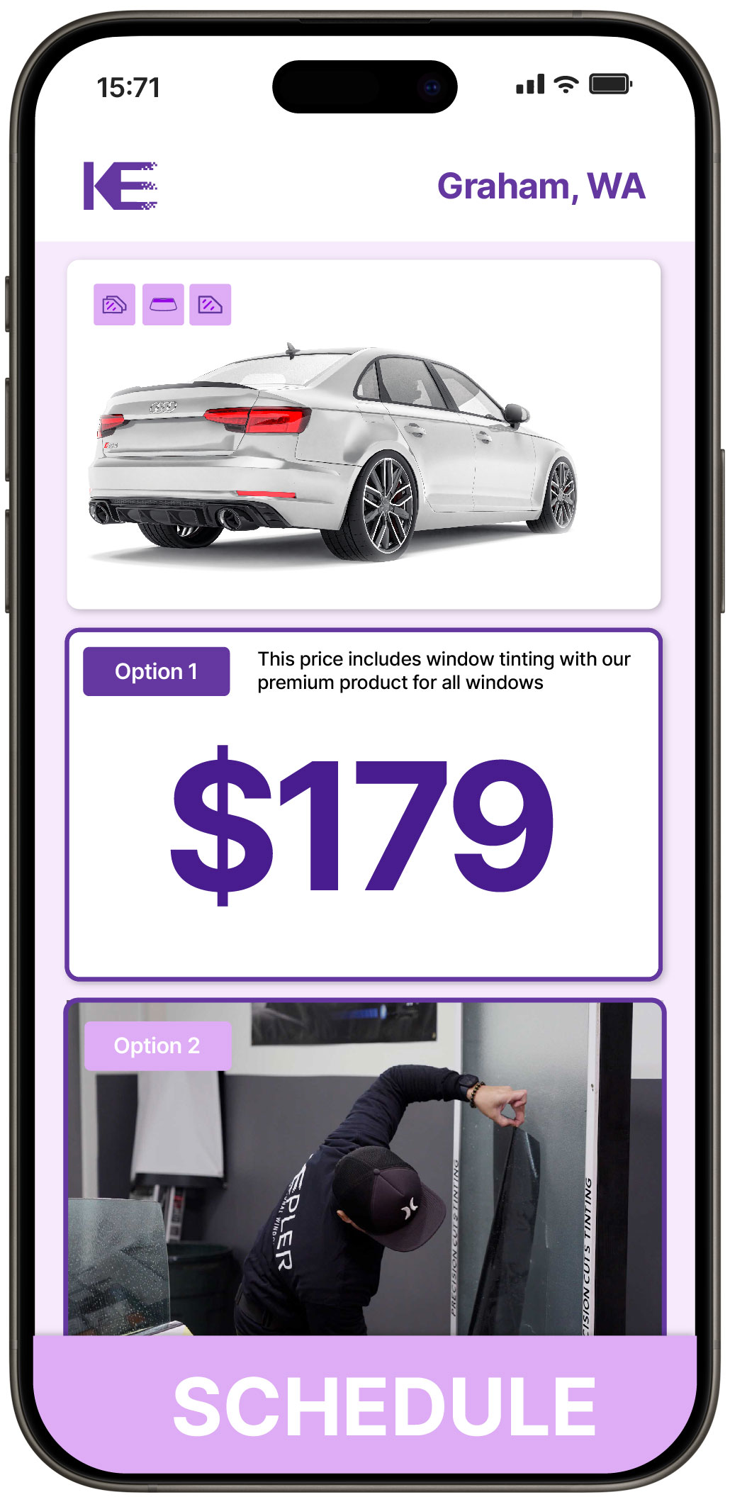 View Affordable Car Window Tinting Rates in Graham, Washington