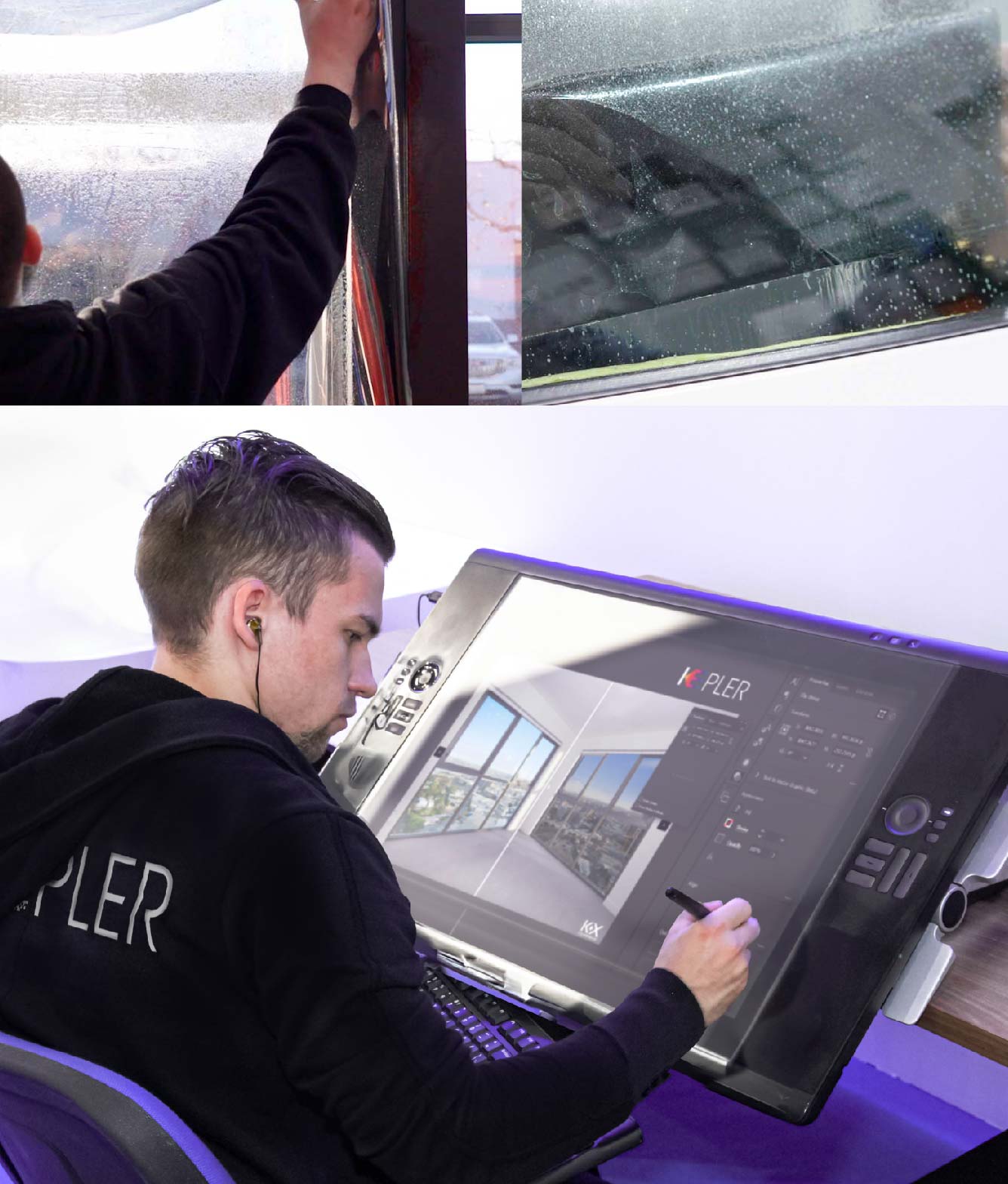 Kepler Specialist Performing Commercial Window Tinting in Macomb Macomb