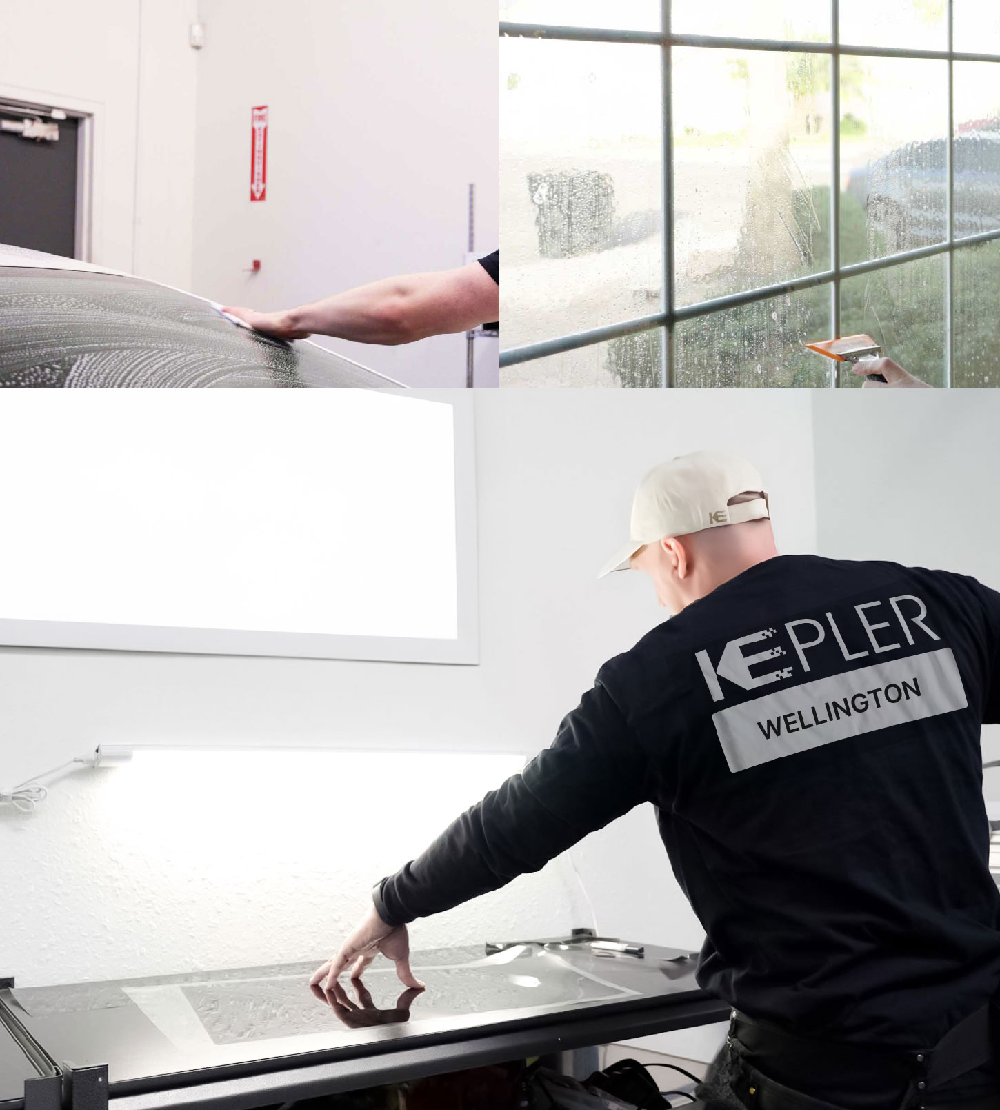 Window Tinting Specialist Cutting Film in Wellington, Florida