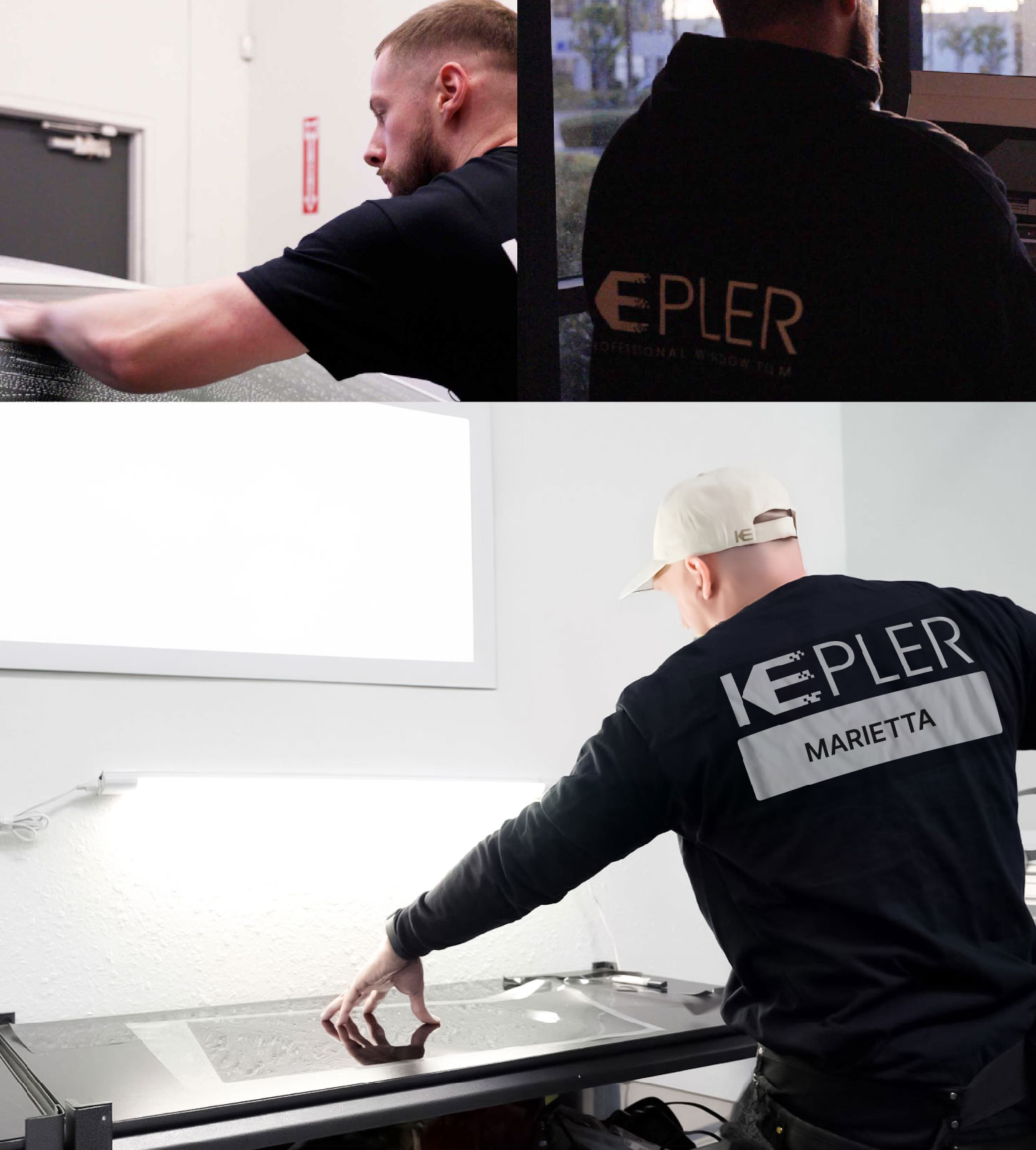 Window Tinting Specialist Cutting Film in Marietta, Georgia