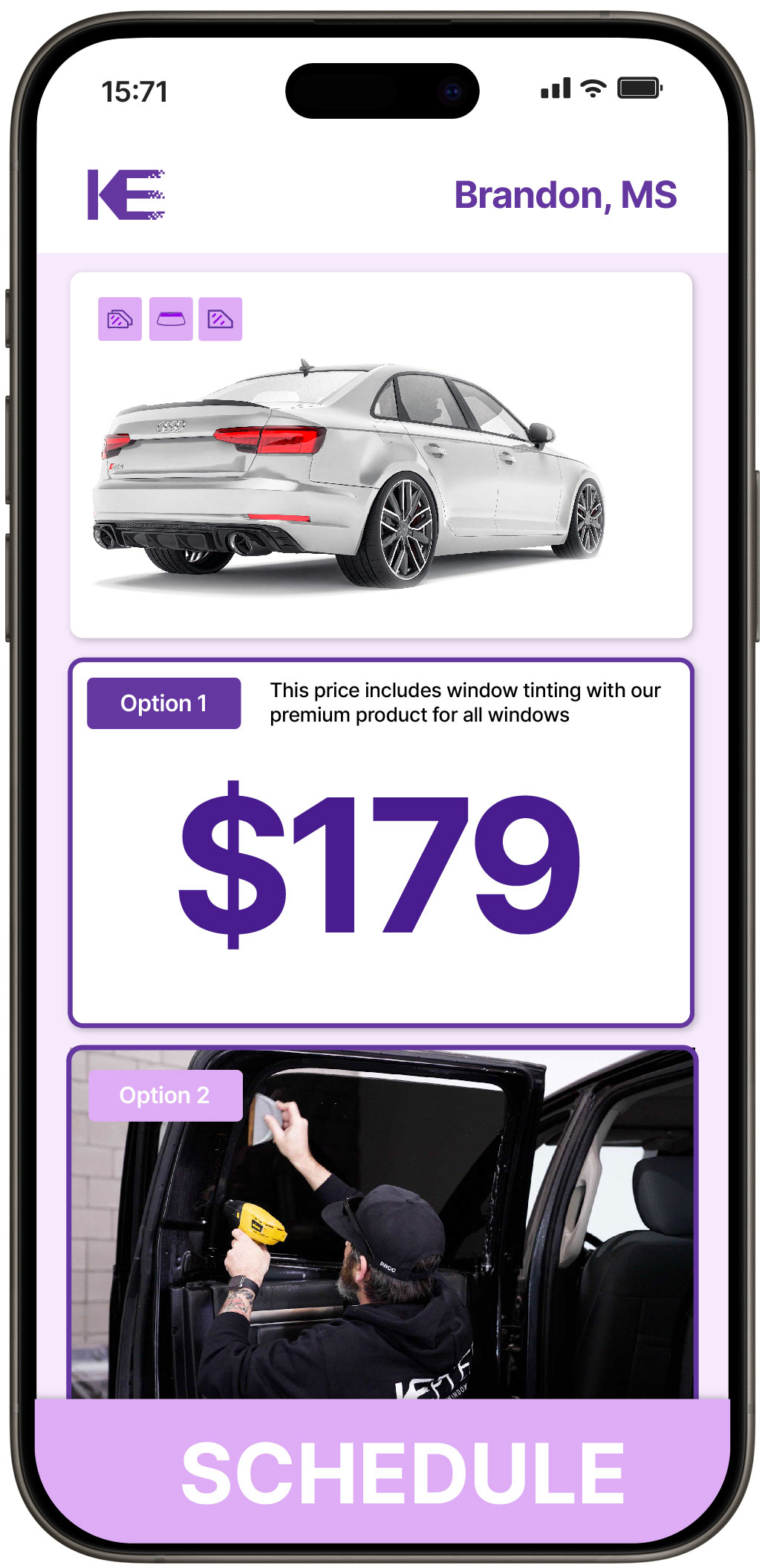 View Affordable Car Window Tinting Prices in Brandon, Mississippi