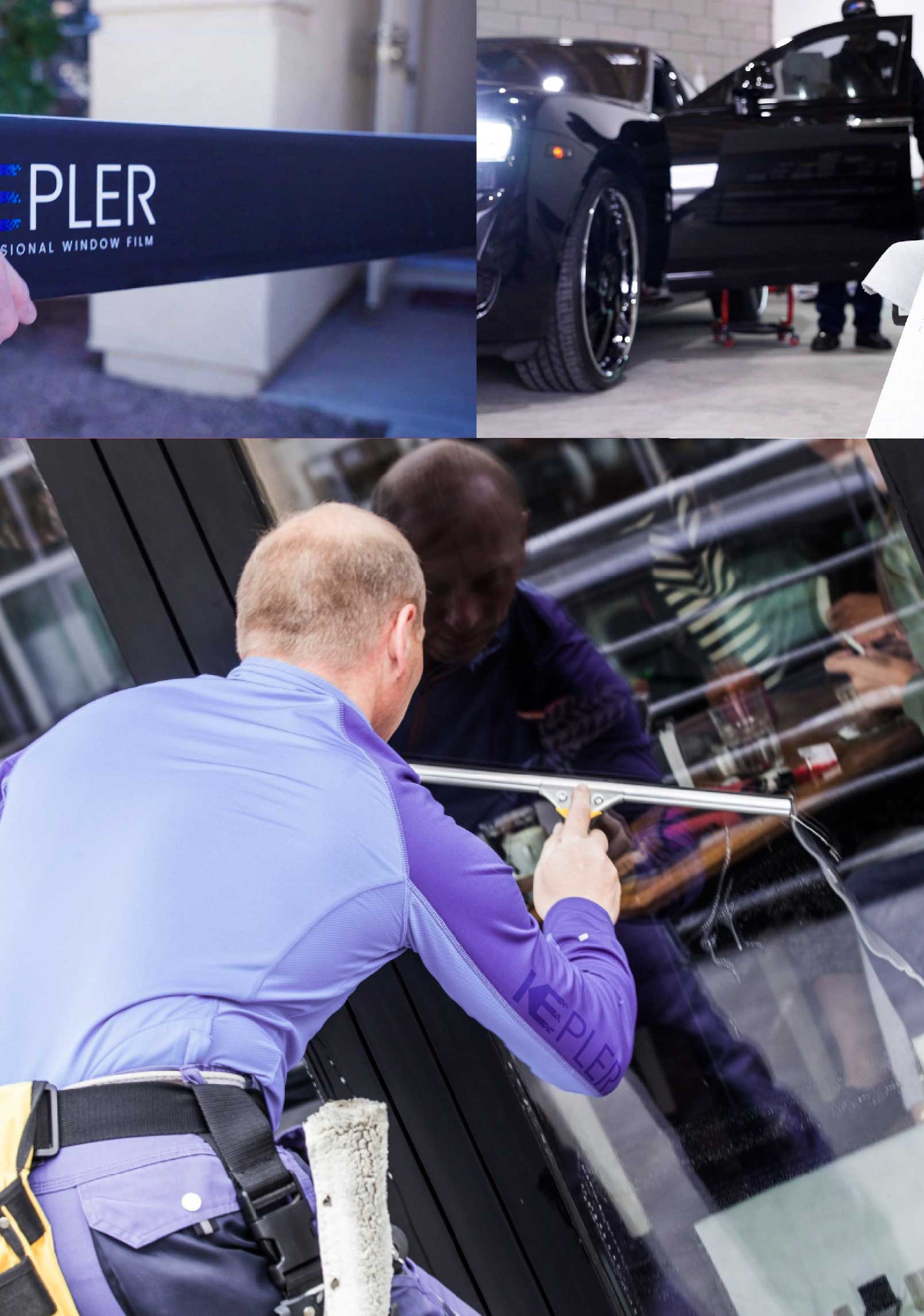 Kepler Expert Applying Anti-Graffiti Window Film to a Spanish Fork Shop Front