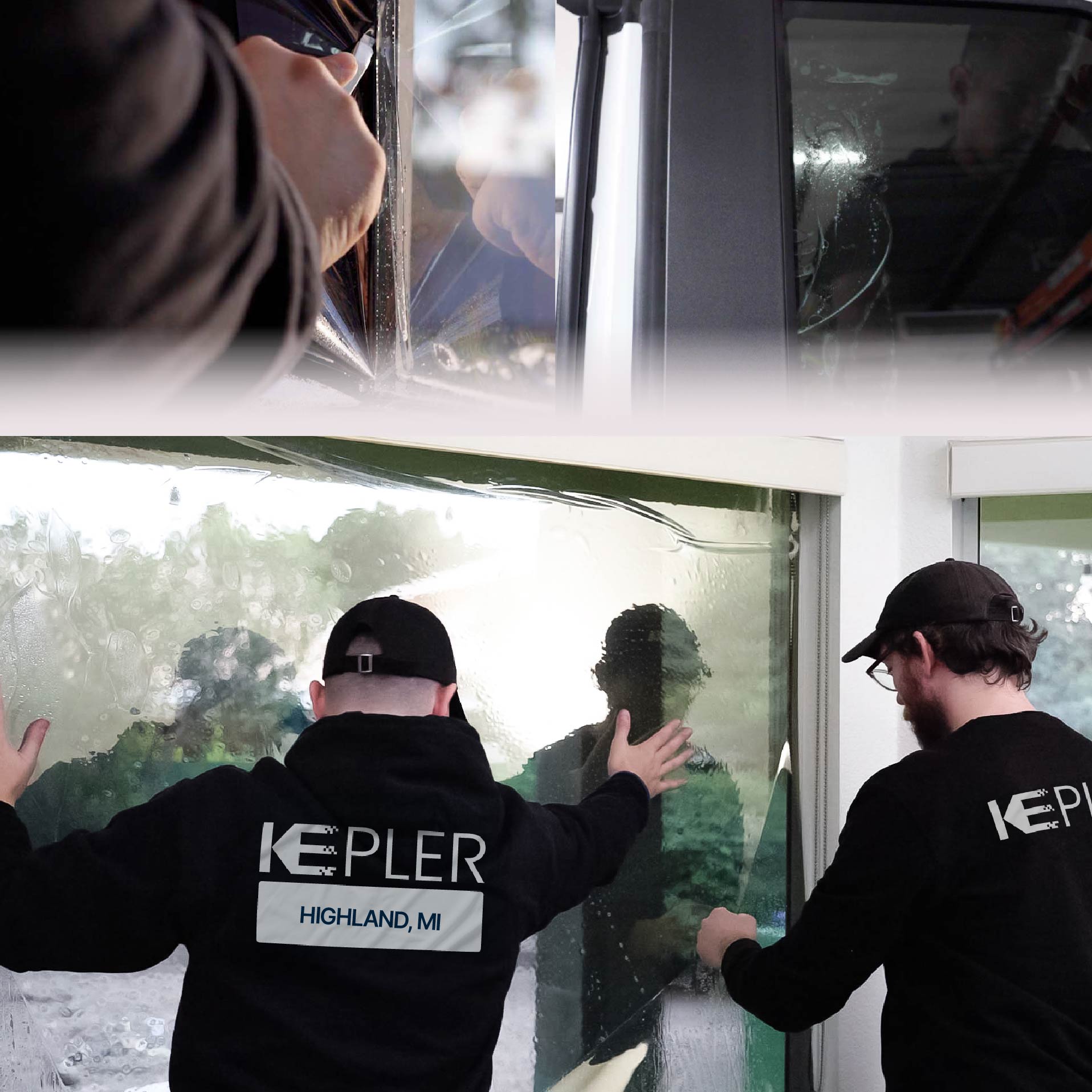 Kepler Specialist Performing Commercial Window Tinting in Highland Highland