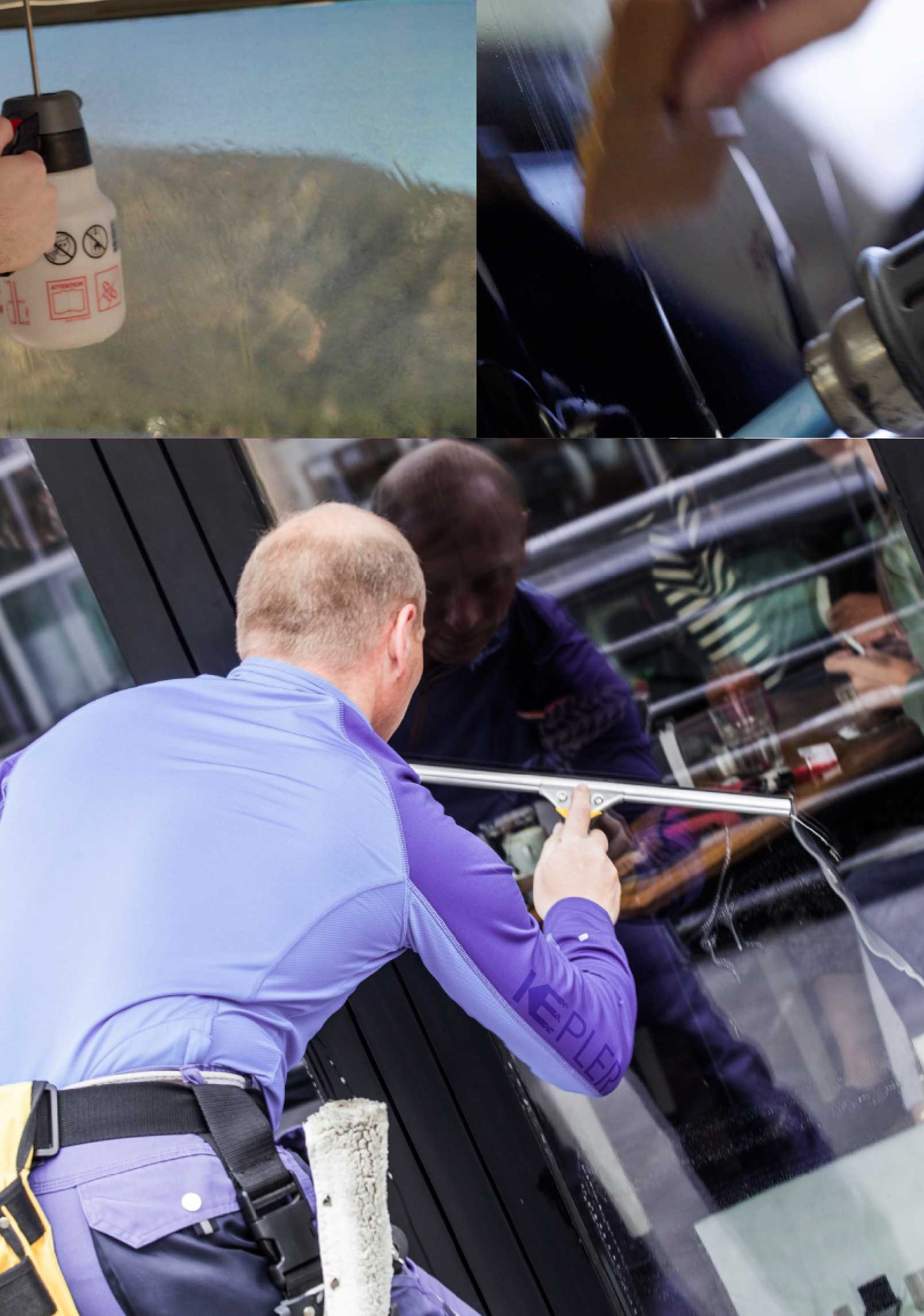 Kepler Expert Applying Anti-Graffiti Window Film to a Bowling Green Shop Front