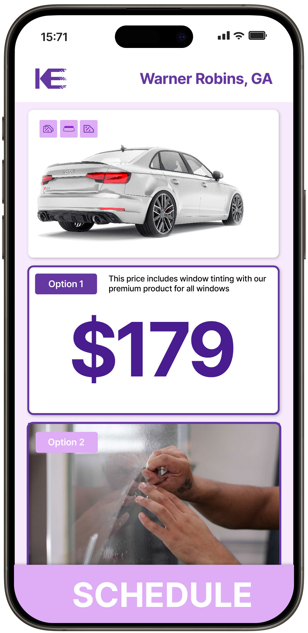 View Competitive Car Window Tinting Rates in Warner Robins, Georgia