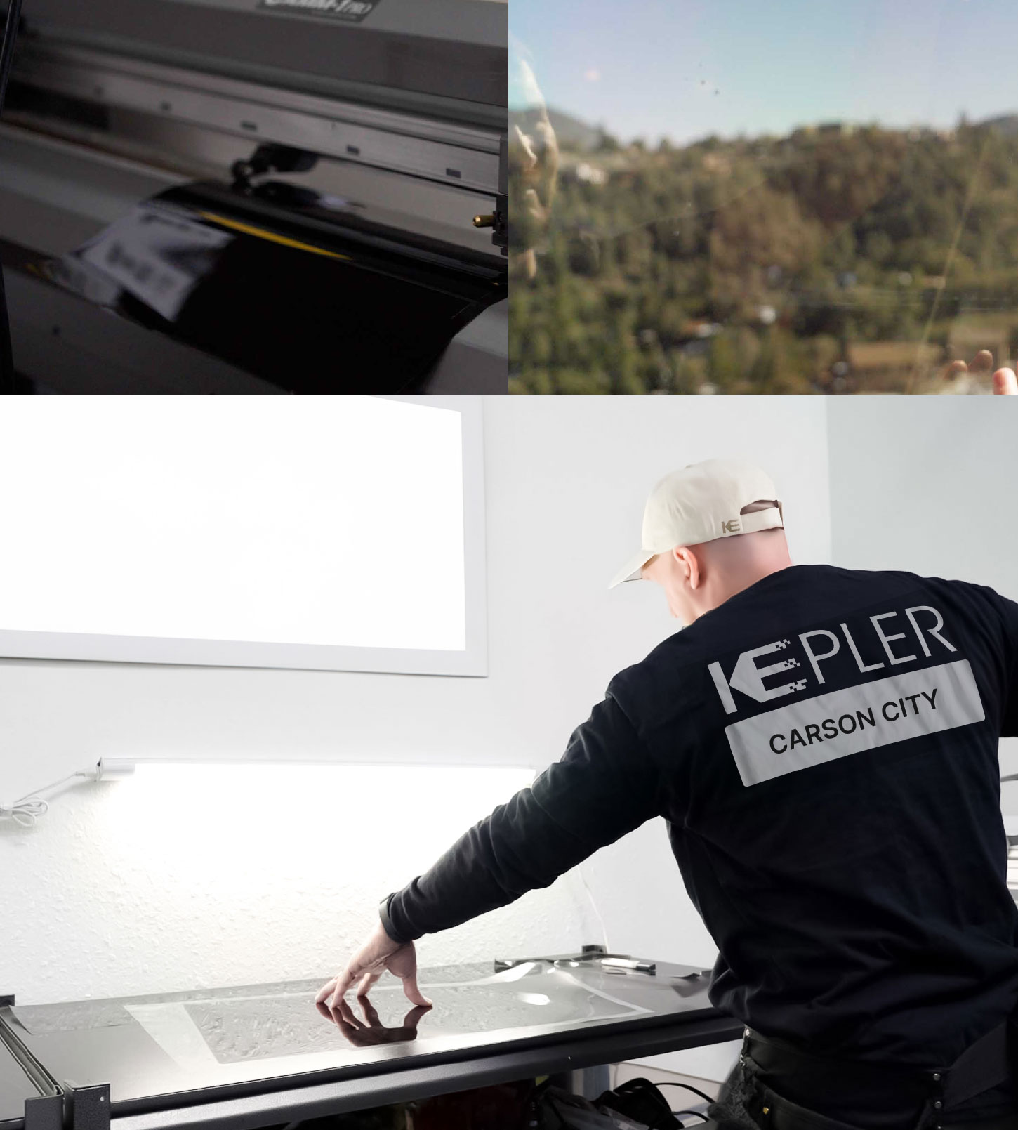 Window Tinting Specialist Cutting Film in Carson City, Nevada