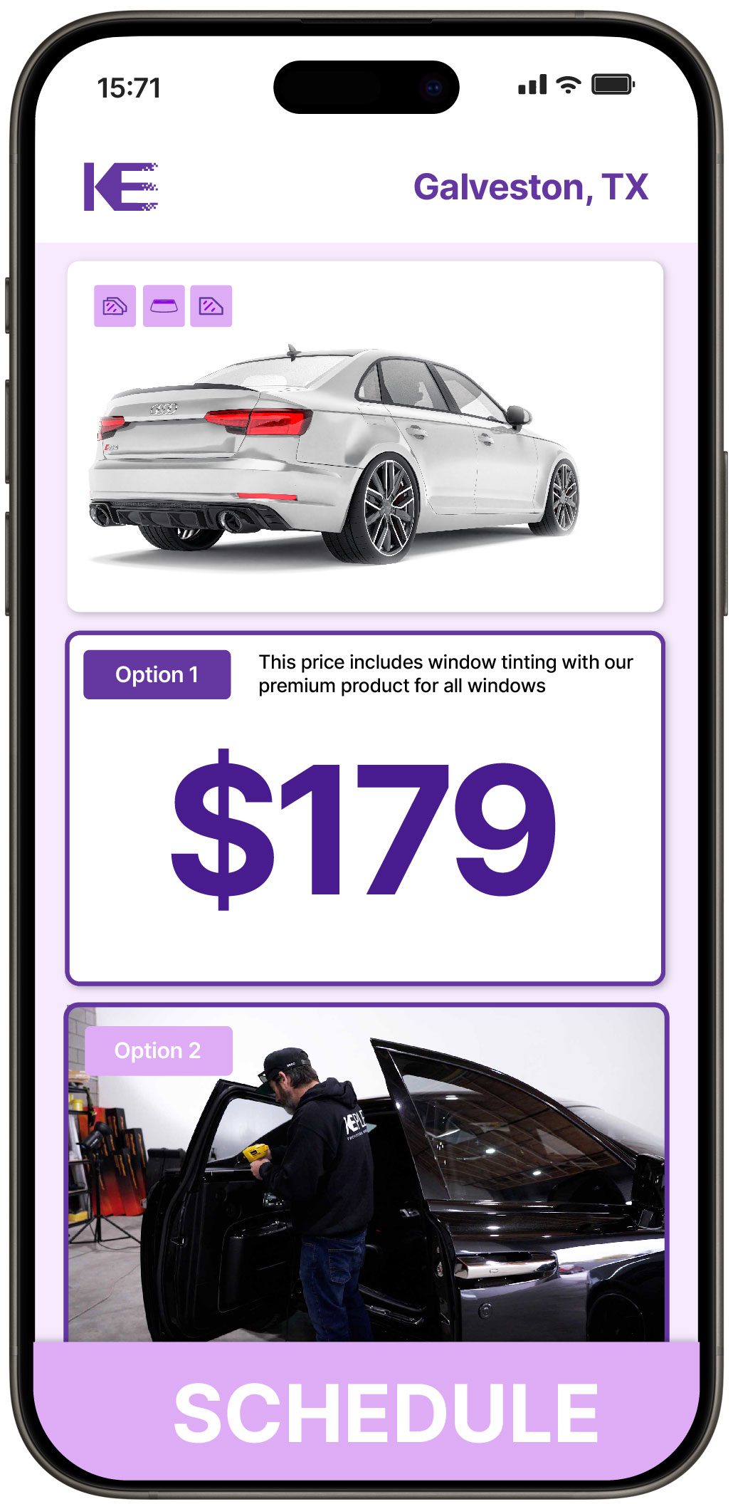 View Affordable Car Window Tinting Prices in Galveston, Texas