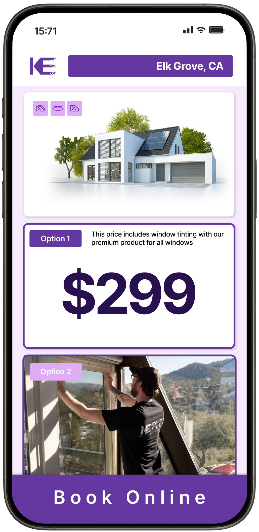 View Competitive Home Window Tinting Rates in Elk Grove, California