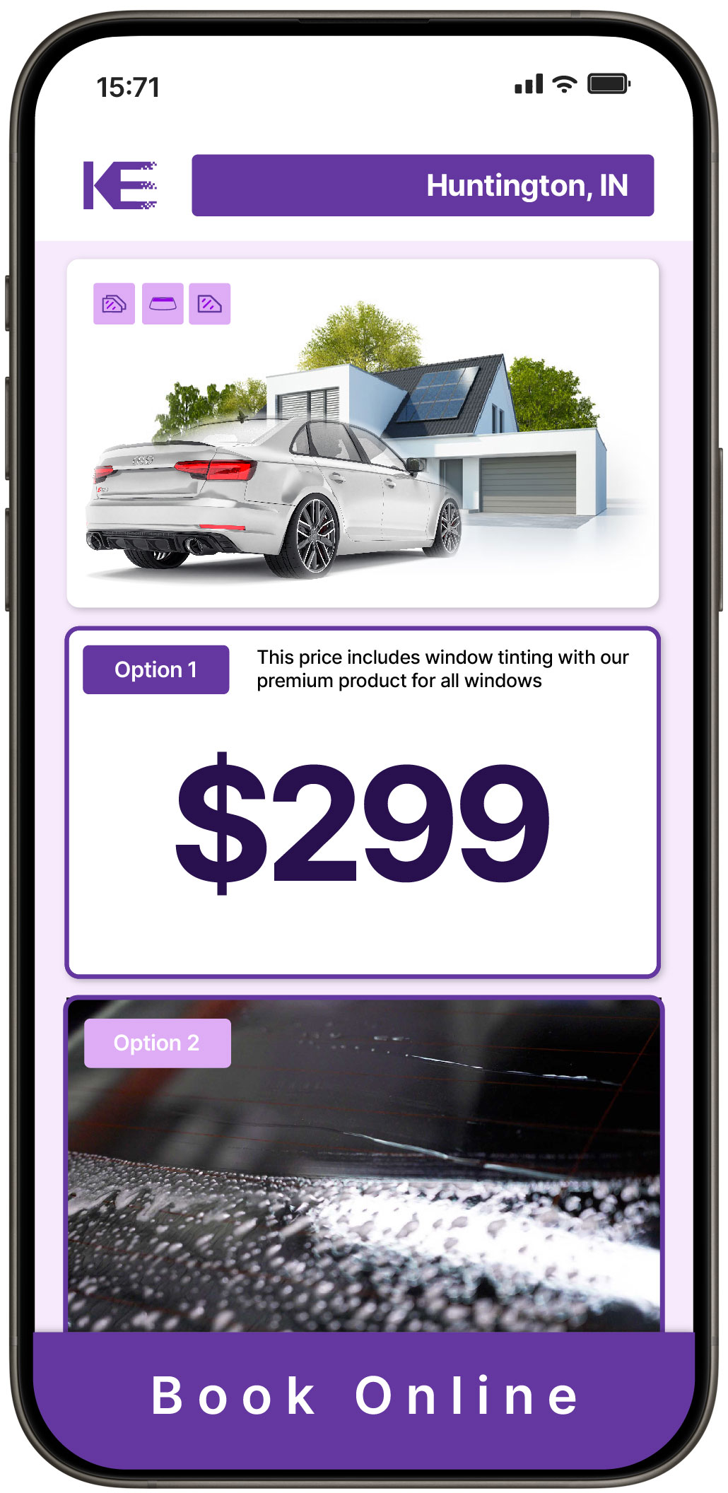 View Competitive Window Tinting Prices in Huntington, Indiana