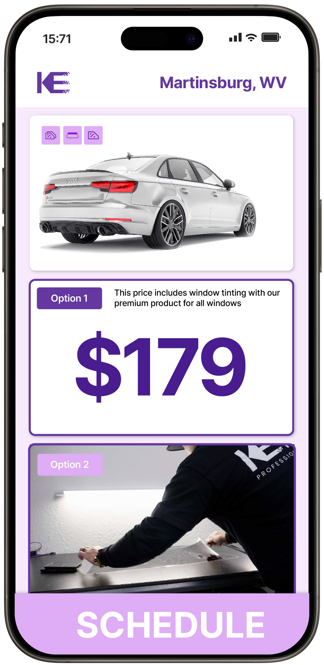 View Reasonable Car Window Tinting Prices in Martinsburg, West Virginia