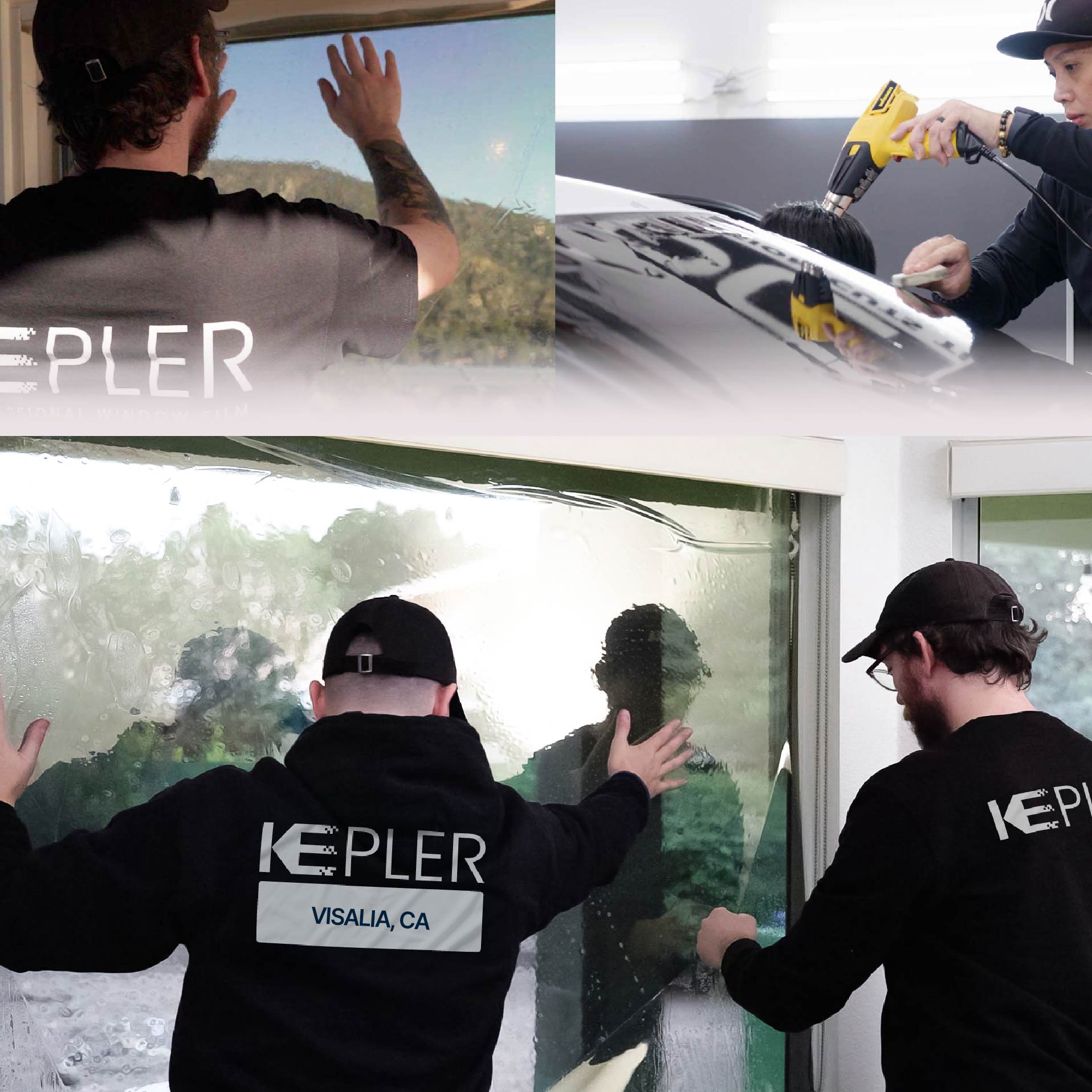 Kepler Specialist Performing Commercial Window Tinting in Visalia Visalia