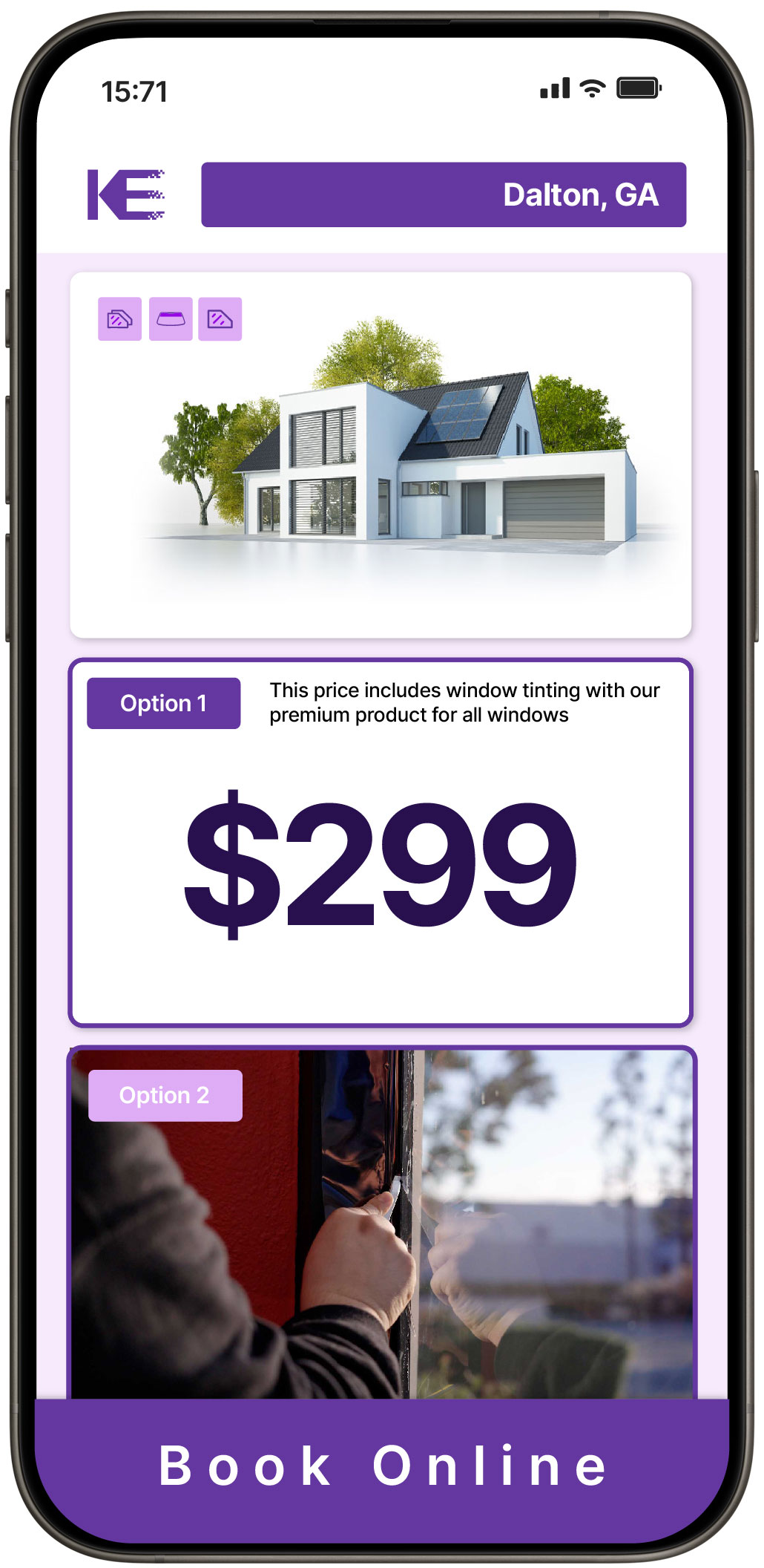 View Competitive Home Window Tinting Prices in Dalton, Georgia