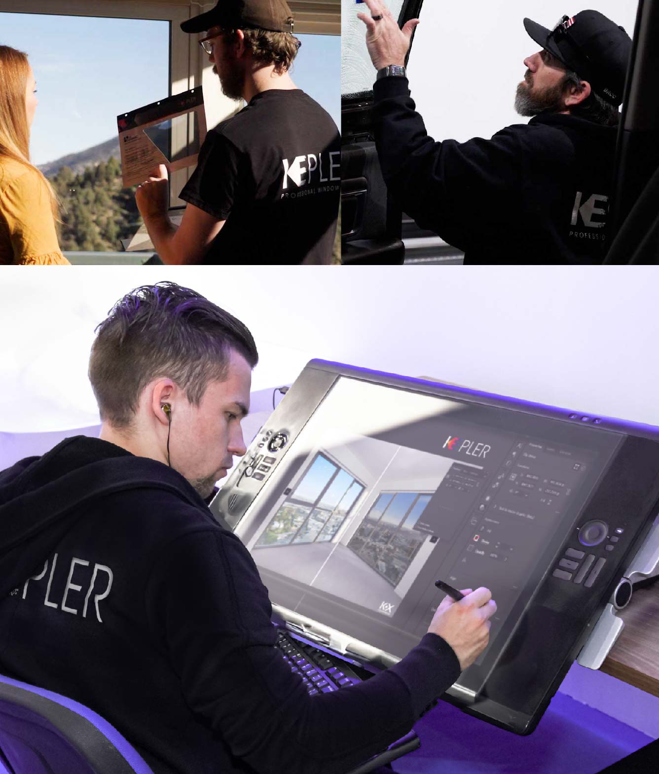 Kepler Specialist Performing Commercial Window Tinting in Roseville Roseville