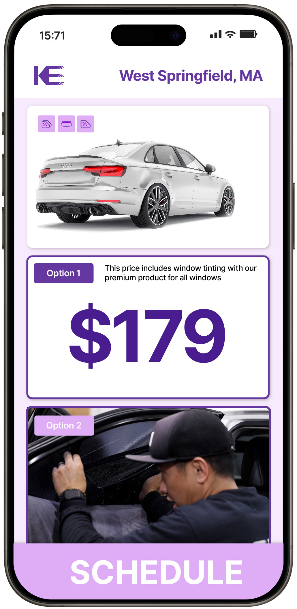 View Competitive Car Window Tinting Rates in West Springfield, Massachusetts