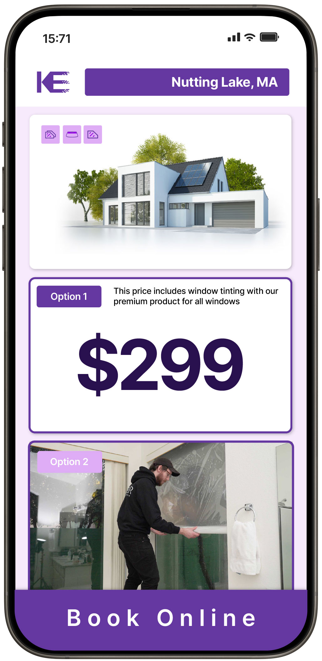 View Affordable Home Window Tinting Rates in Nutting Lake, Massachusetts