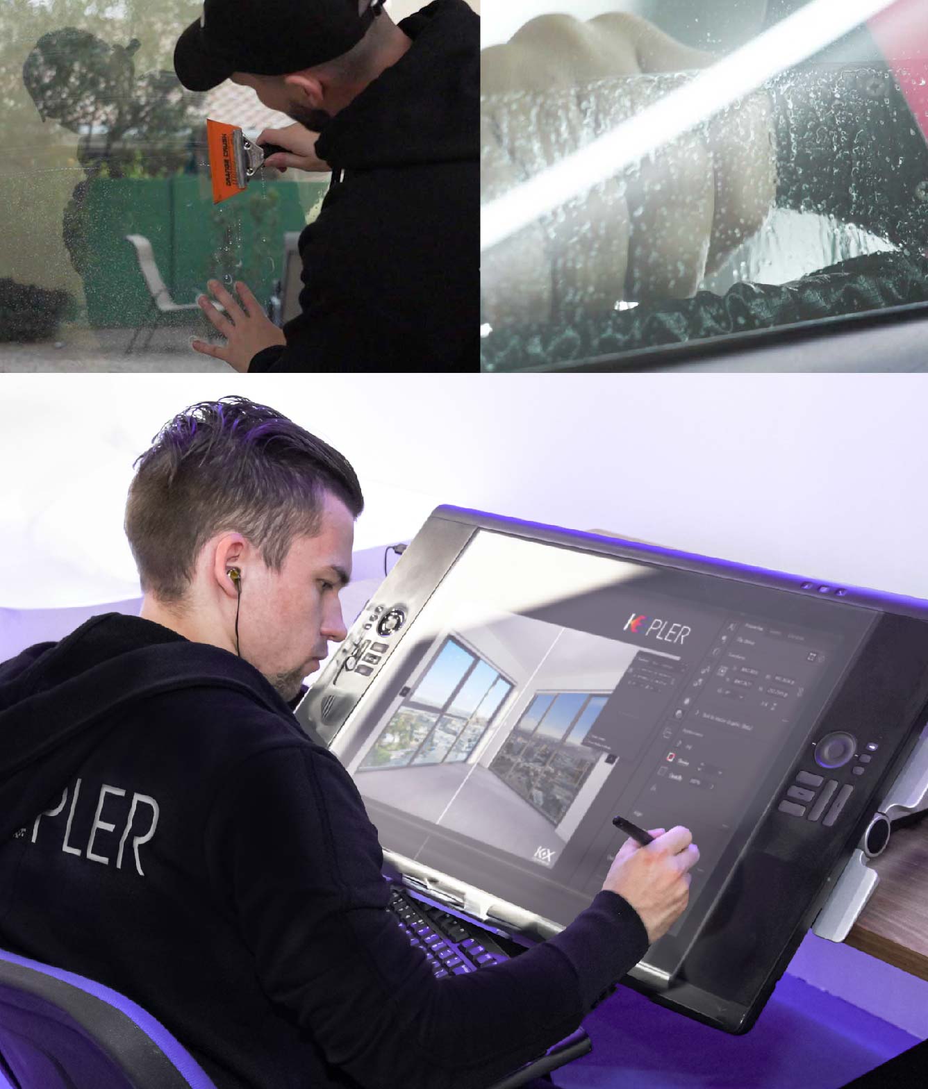 Kepler Specialist Performing Commercial Window Tinting in Savannah Savannah