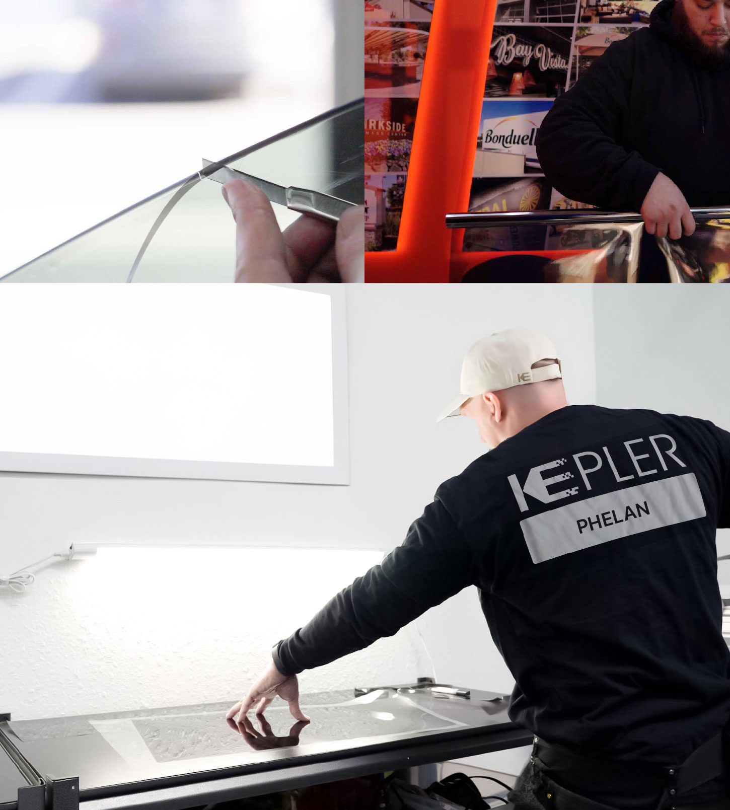Window Tinting Specialist Cutting Film in Phelan, California