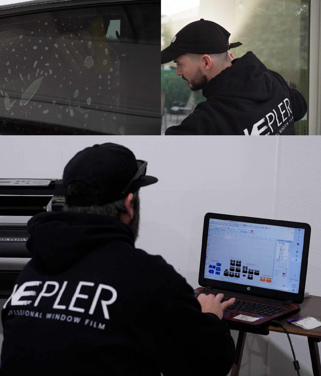 Ceramic Window Tinting Expert Cutting Film in Las Vegas, Nevada
