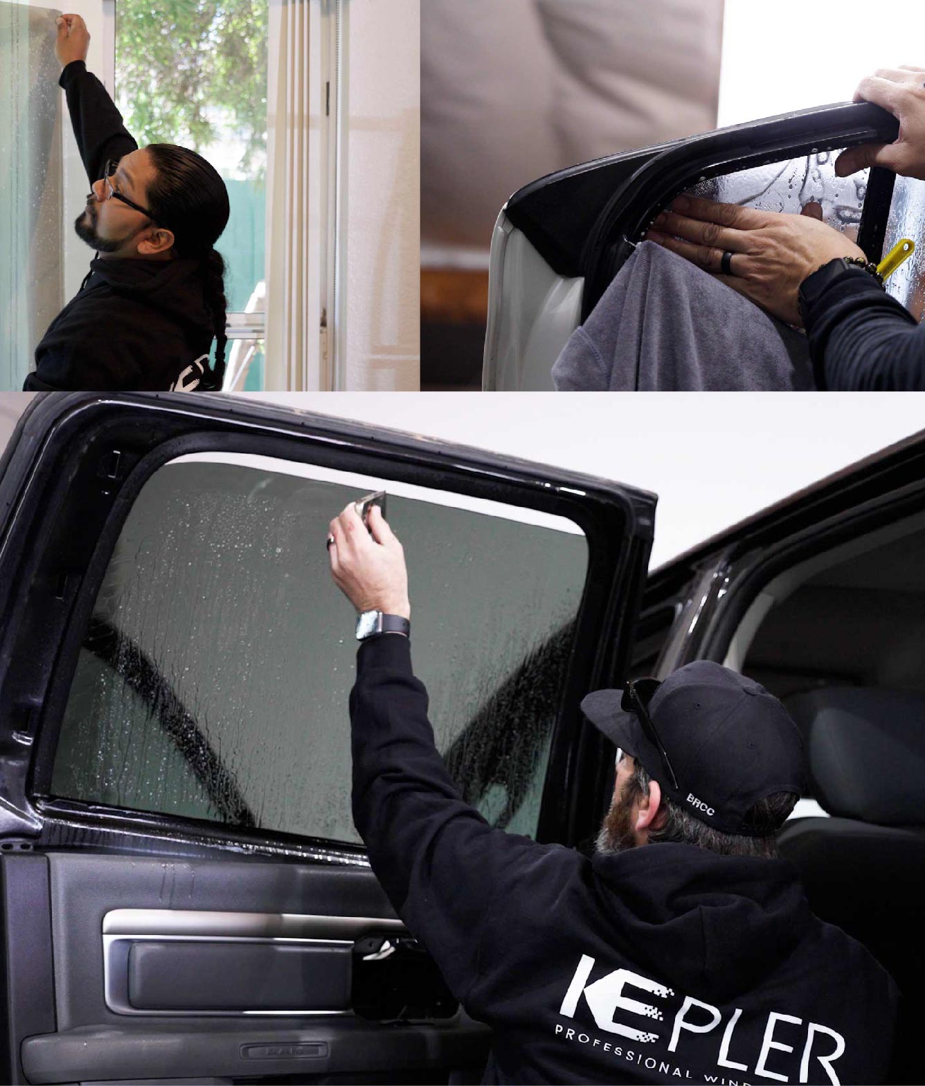 Kepler Window Tinting Specialists at Work in League City, Texas