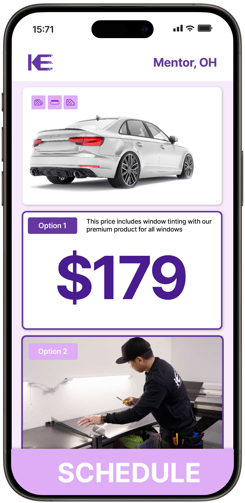 View Competitive Car Window Tinting Prices in Mentor, Ohio