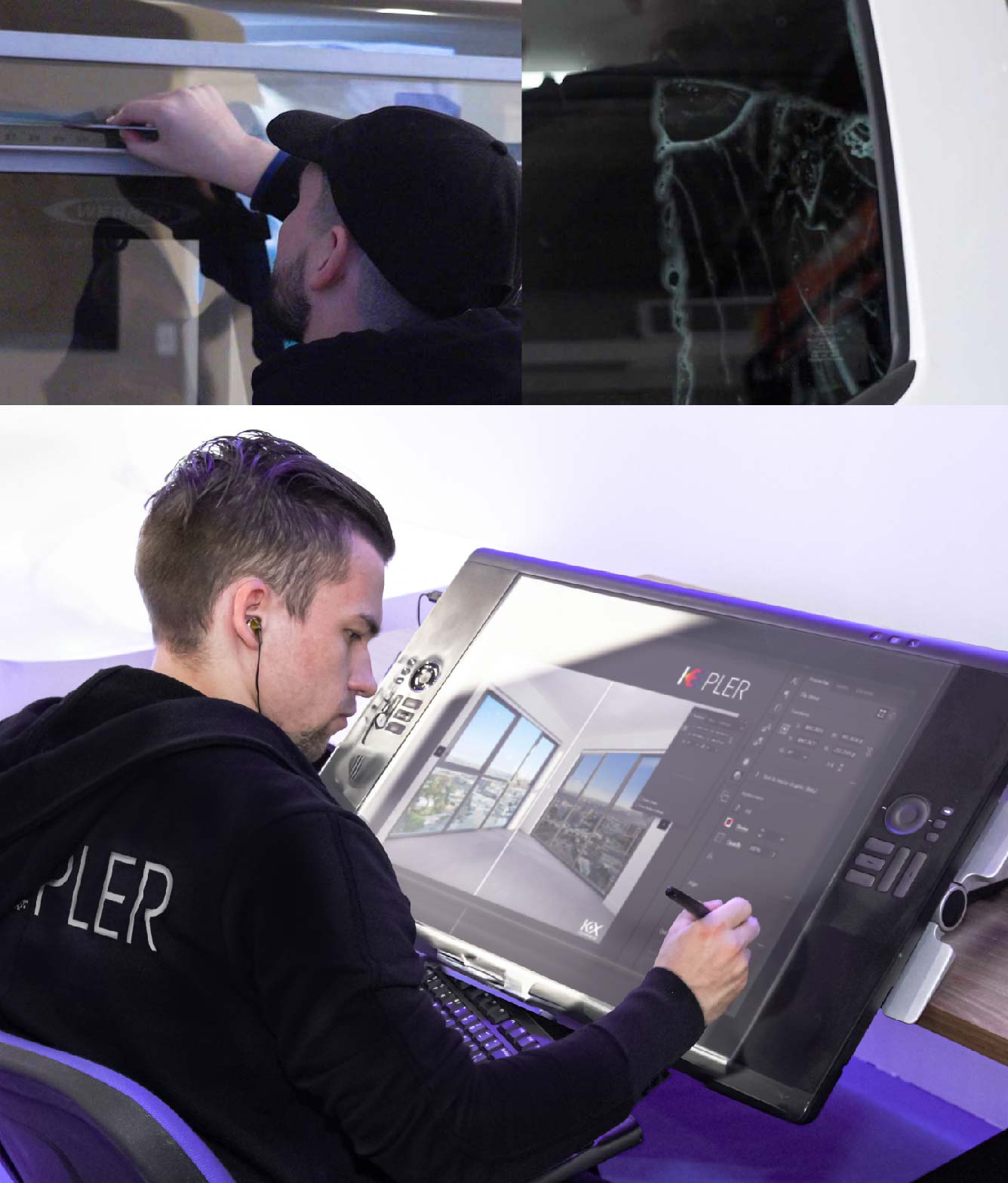 Kepler Specialist Performing Commercial Window Tinting in Cortland Cortland