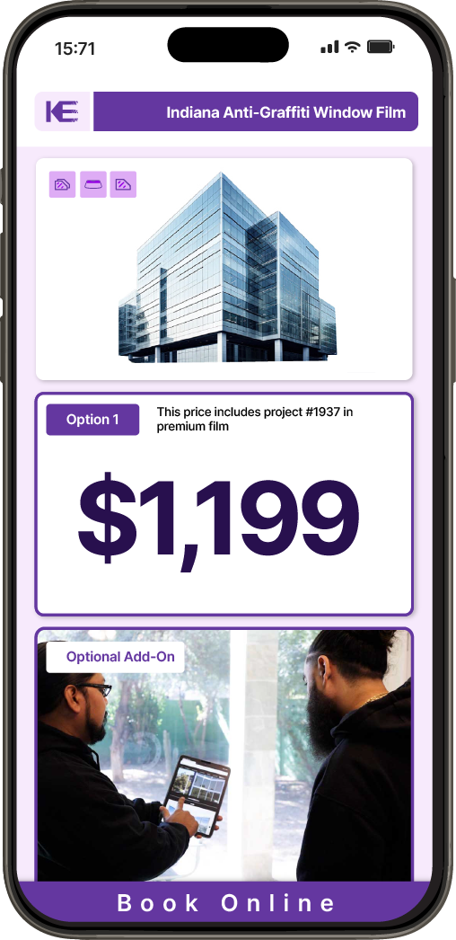 Get Anti-Graffiti Window Film Pricing on Your Phone in Indiana