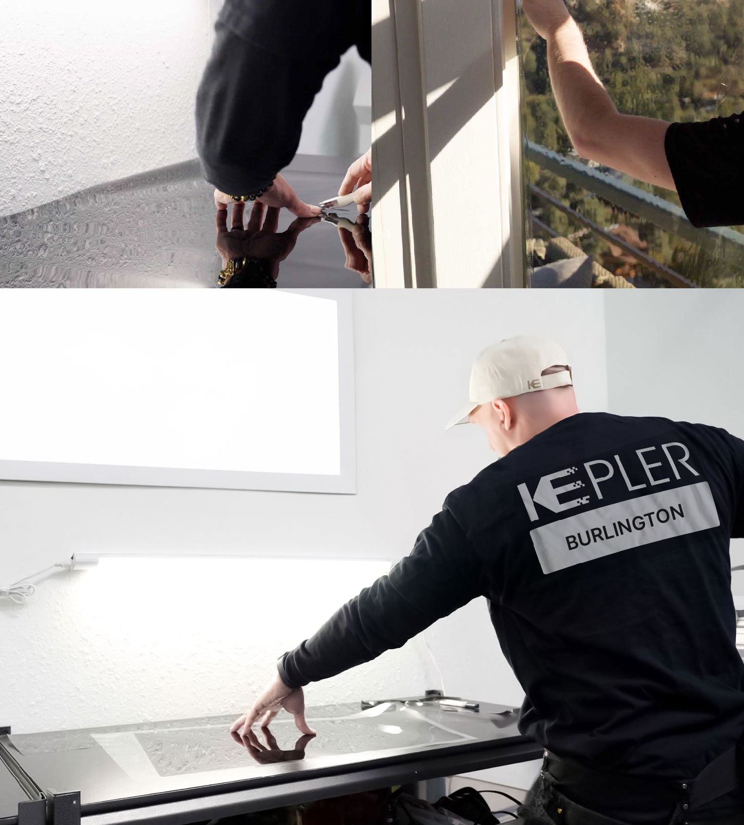 Window Tinting Specialist Cutting Film in Burlington, North Carolina
