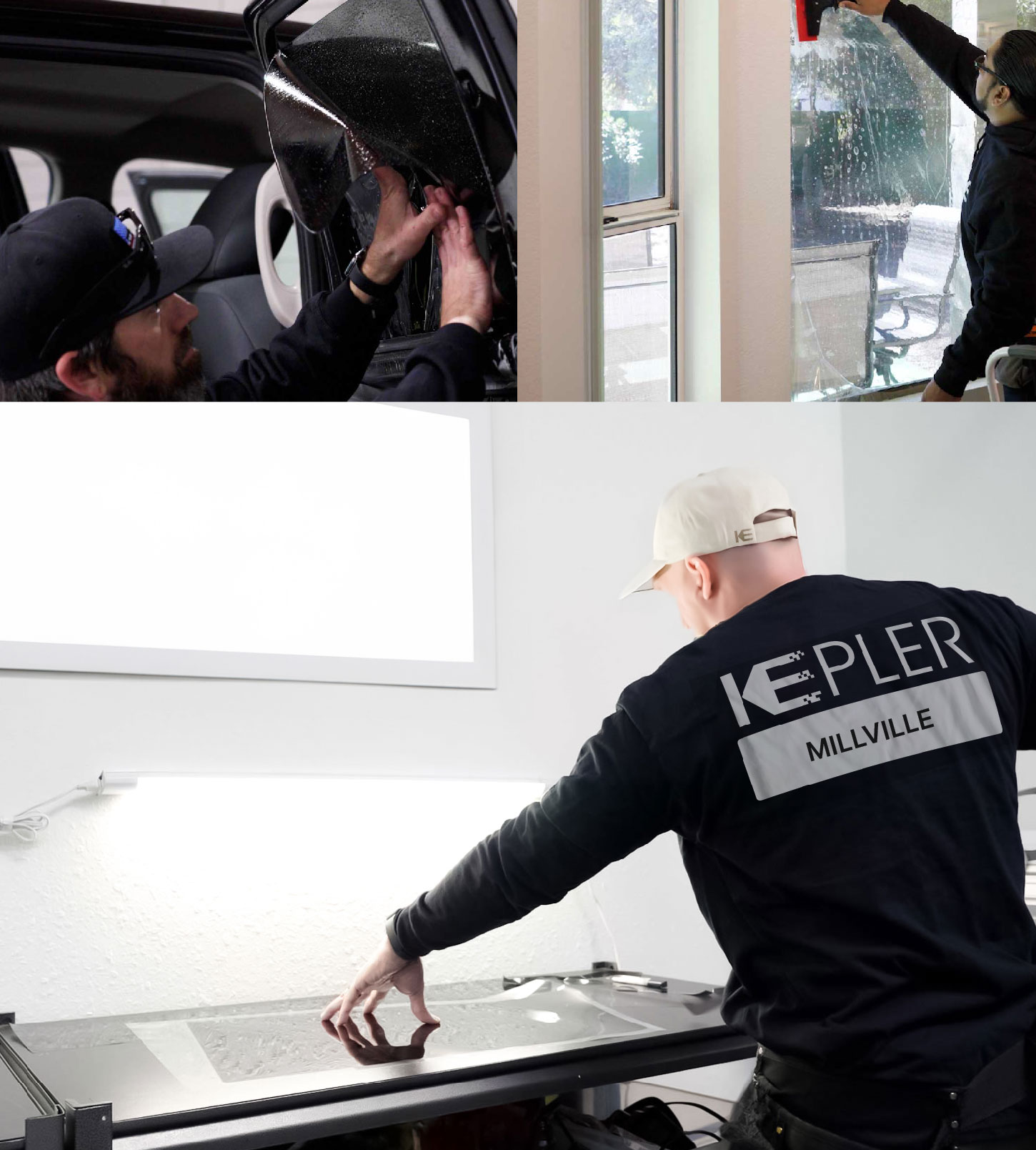 Window Tinting Specialist Cutting Film in Millville, New Jersey