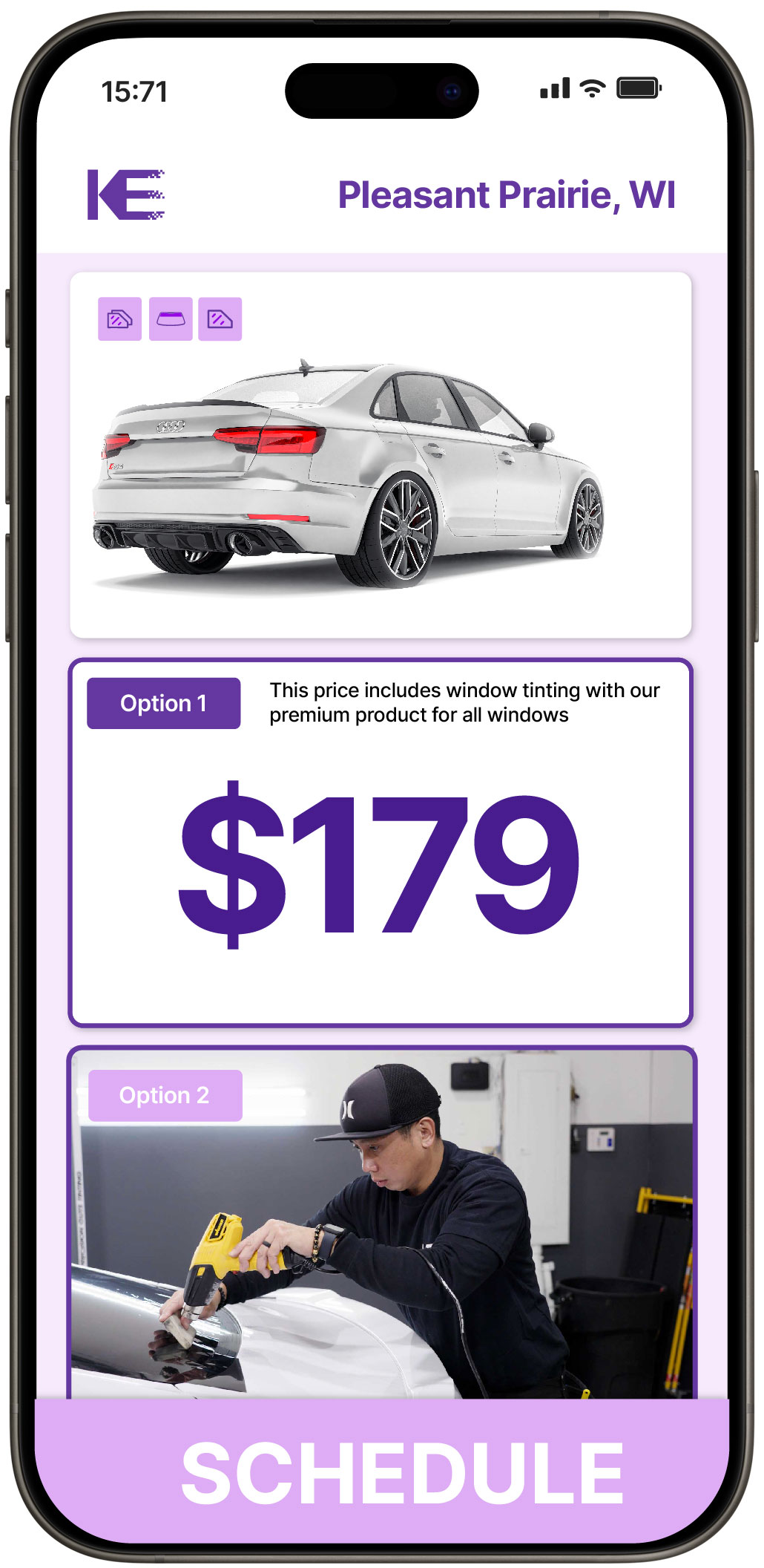 View Reasonable Car Window Tinting Rates in Pleasant Prairie, Wisconsin