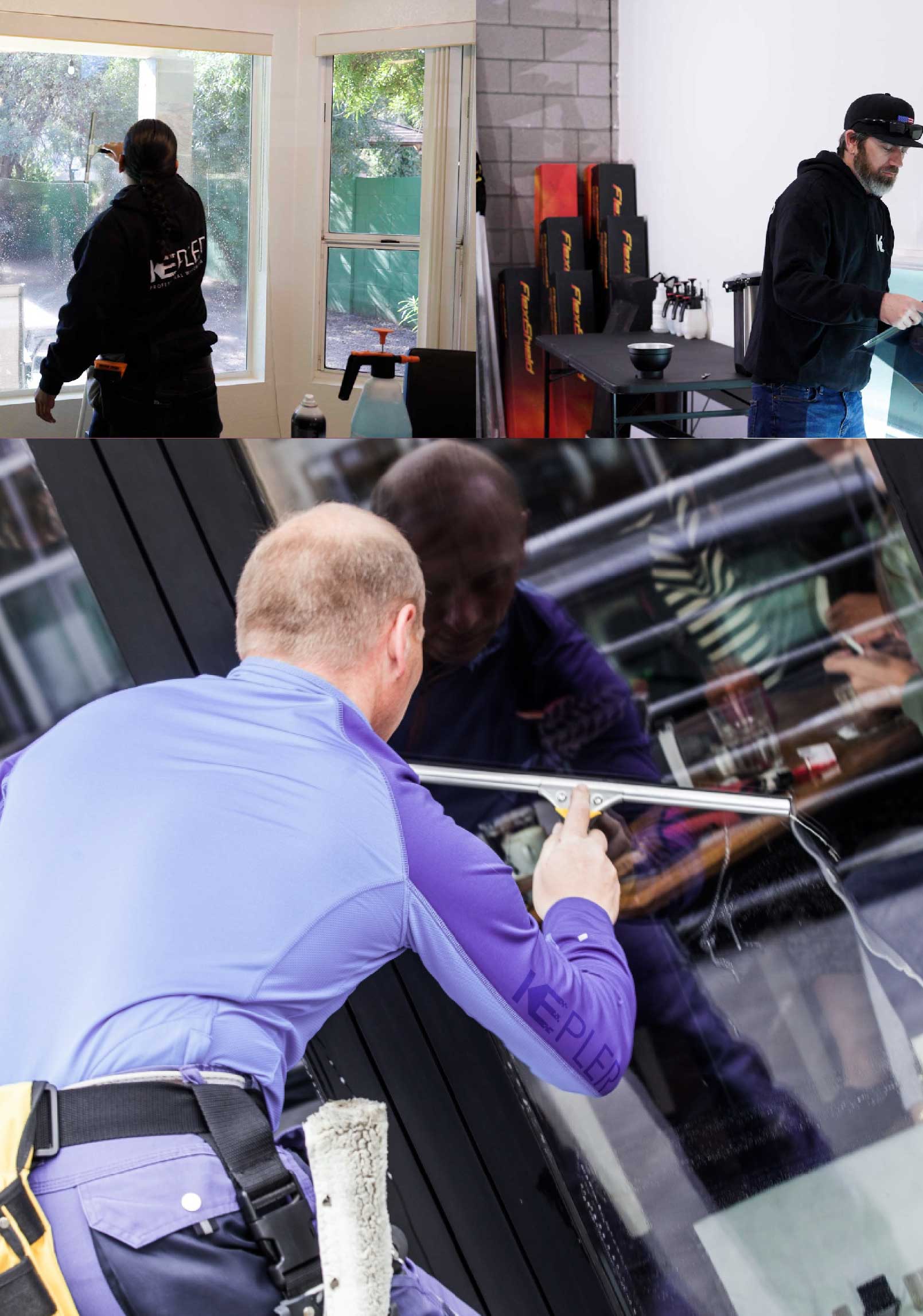 Kepler Expert Applying Anti-Graffiti Window Film to a Inkster Shop Front