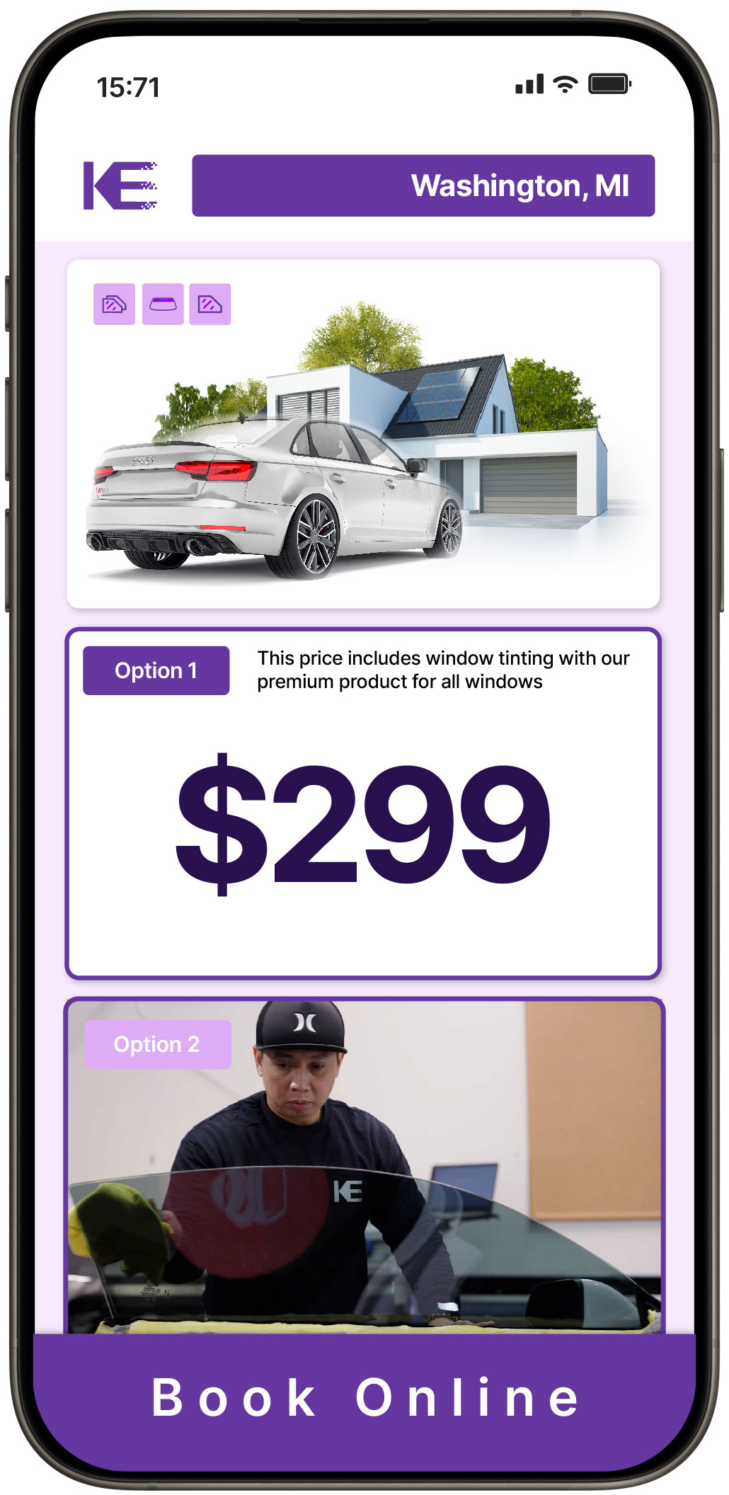 View Competitive Tesla Window Tinting Costs in Genesee, Michigan