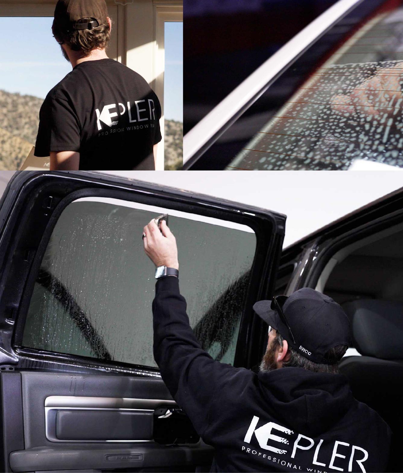 Kepler Window Tinting Specialists at Work in Hermosa Beach, California