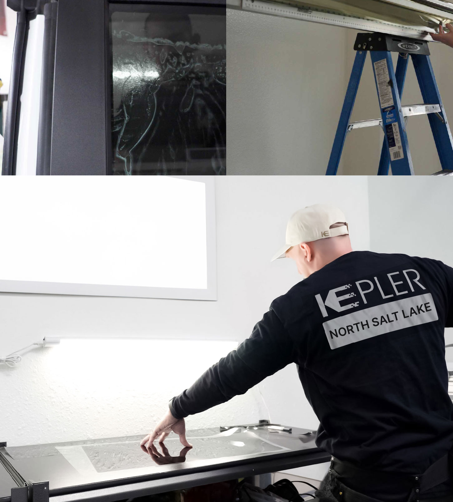 Window Tinting Specialist Cutting Film in North Salt Lake, Utah